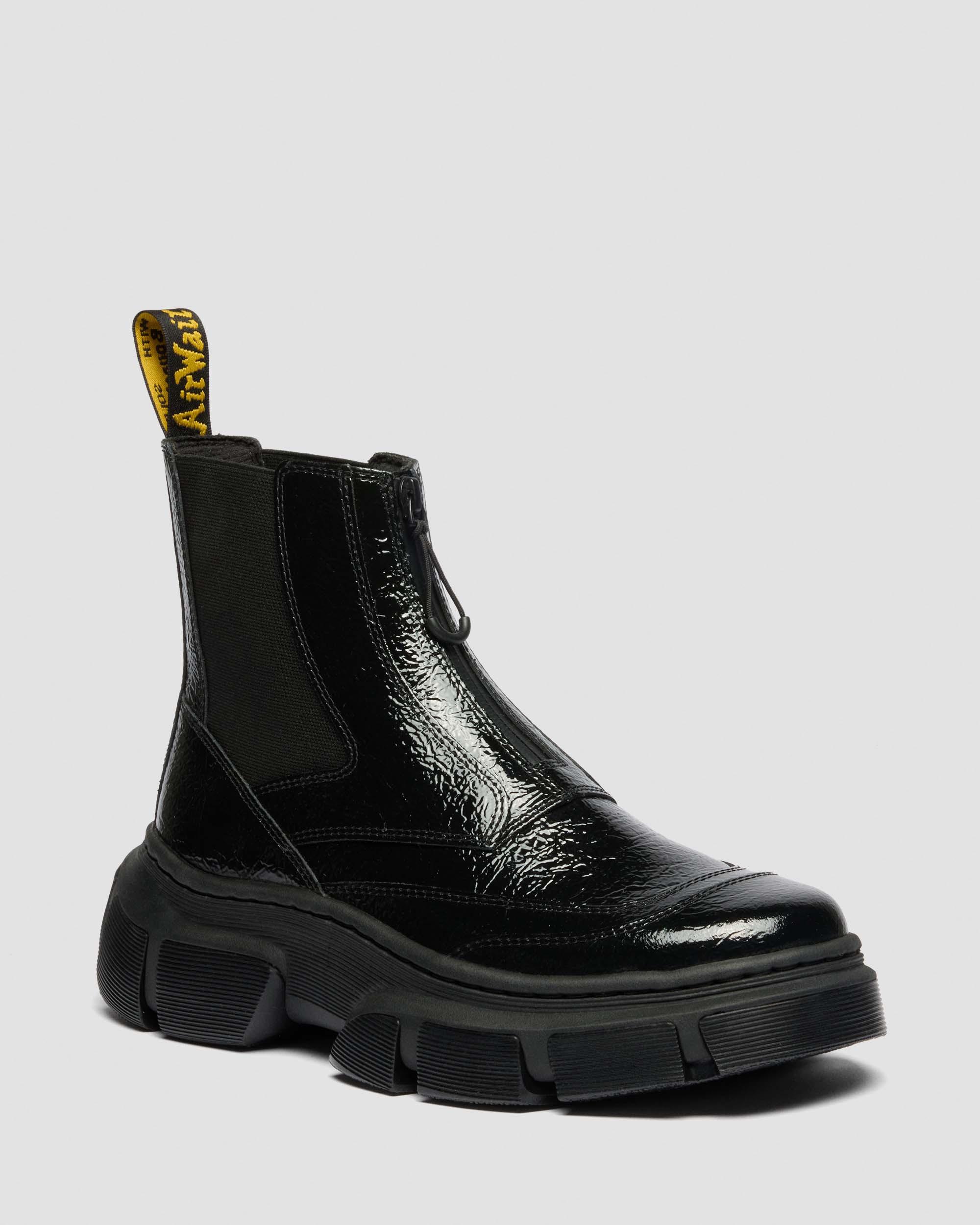 Botas Chelsea DMXL de piel Distressed Patent in Negro