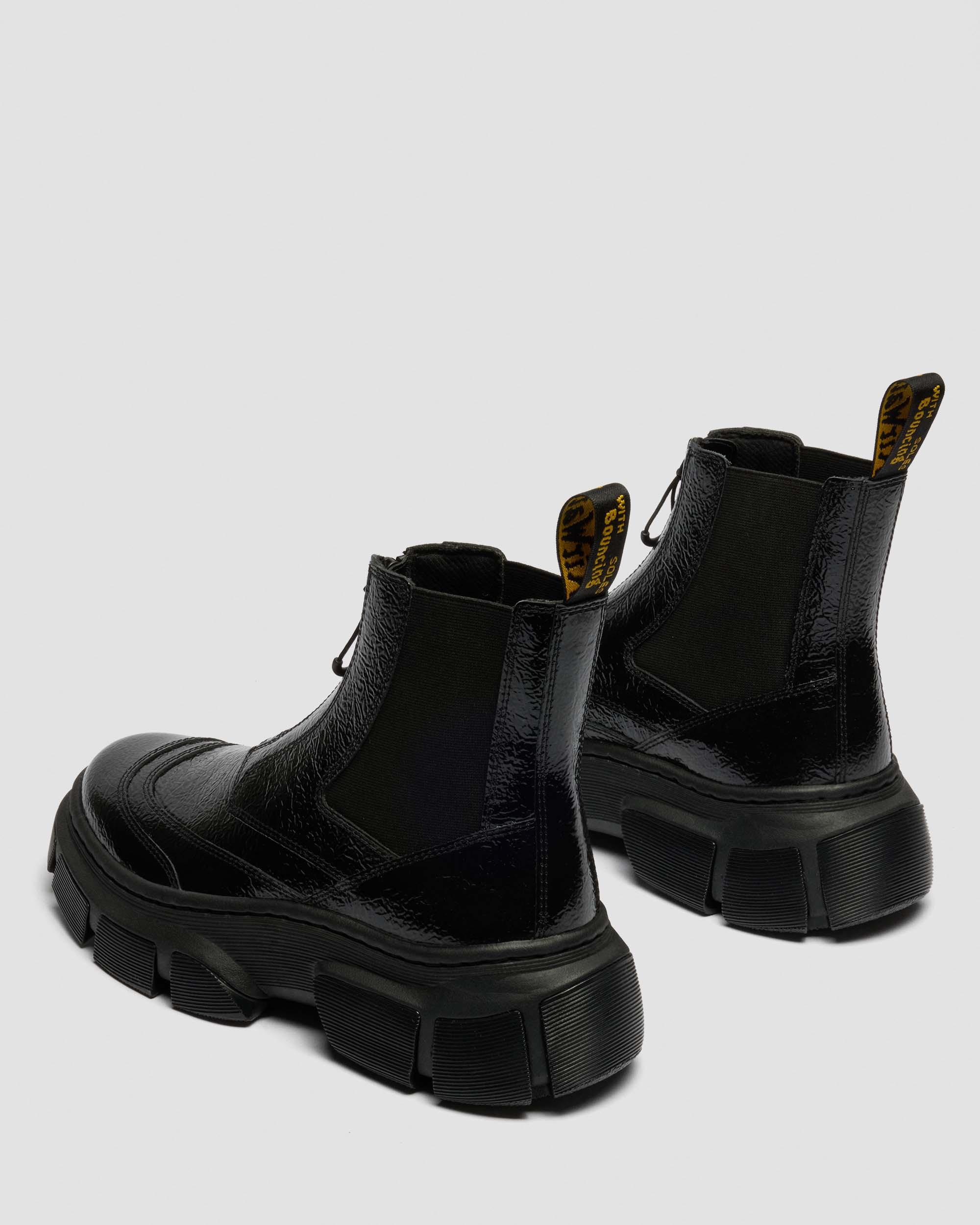 Botas Chelsea DMXL de piel Distressed Patent in Negro