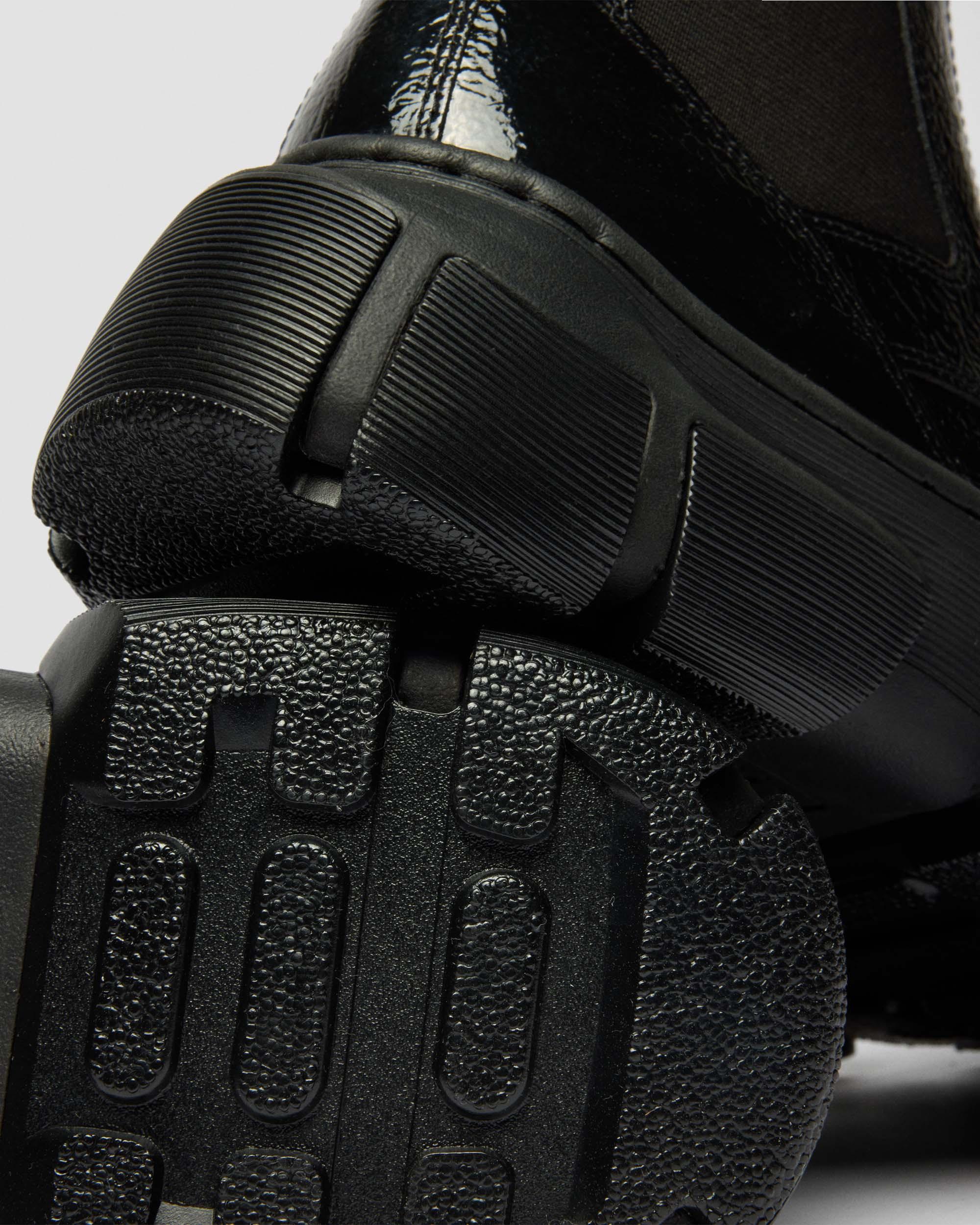 Botas Chelsea DMXL de piel Distressed Patent in Negro