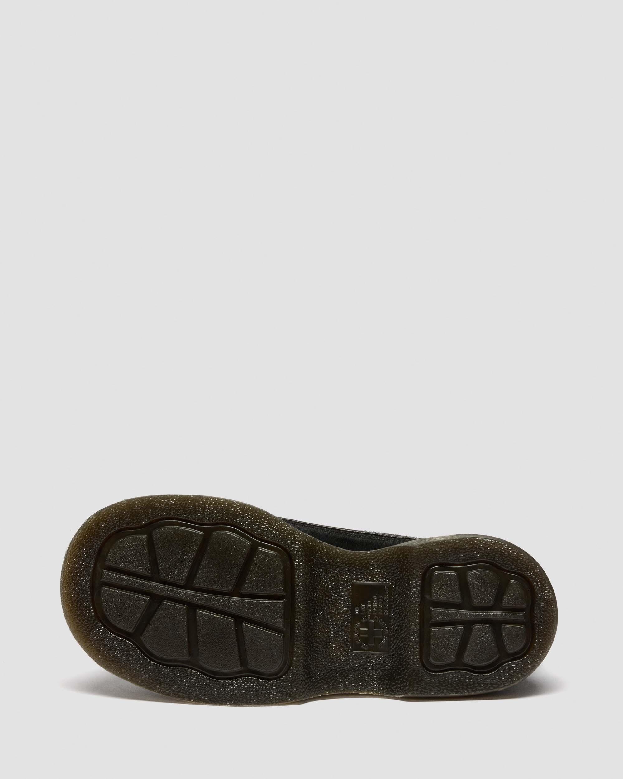 Buzz 5-Ösen Hair On Leder Schuhe in Schwarz