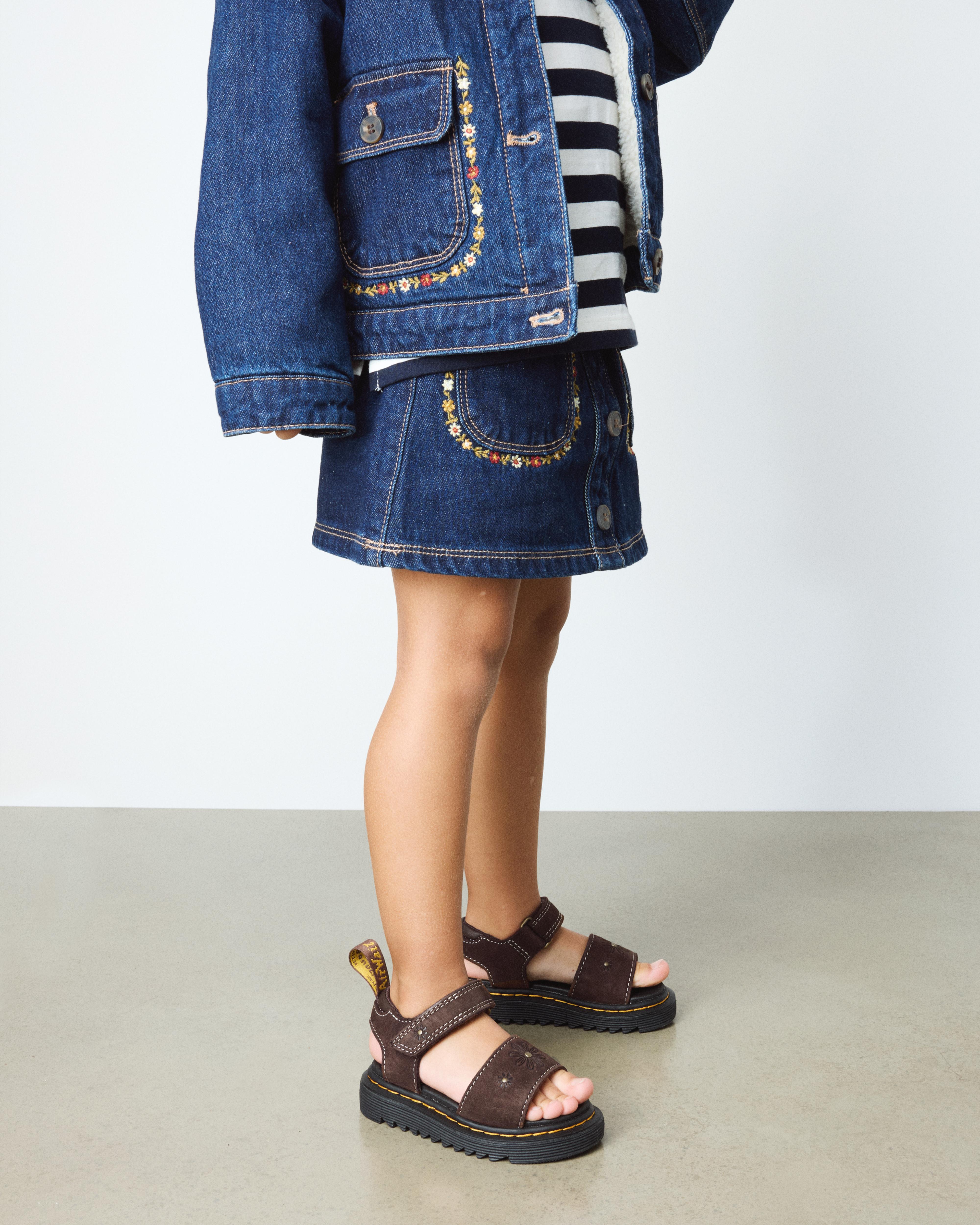 Toddler Marlowe Flower Debossed Nubuck Strap Sandals product image