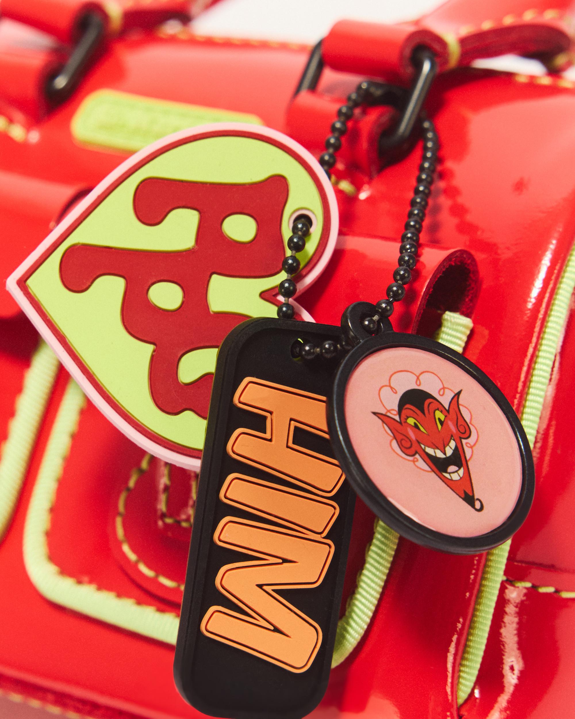 Mini Top Handle Powerpuff Girls Bag in Cherry Red