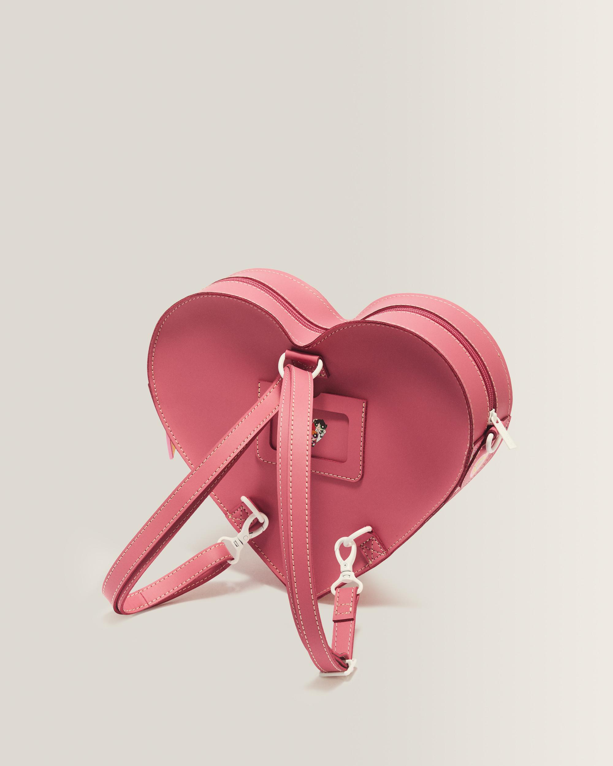 Powerpuff Girls Heart Backpack in Dusty Rose Pink