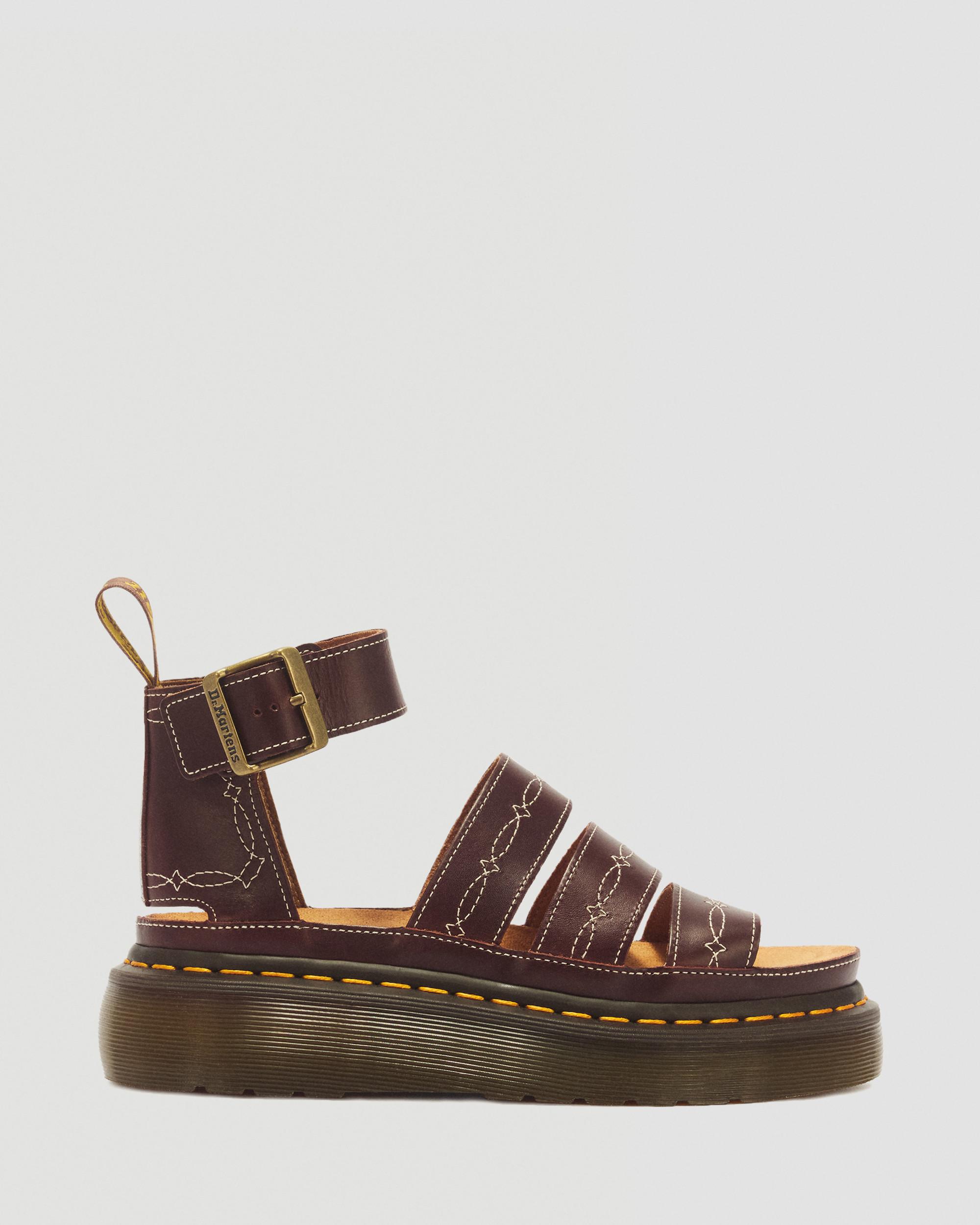 Clarissa II Quad Desert Rodeo Classic Pull Up Leather Sandals in