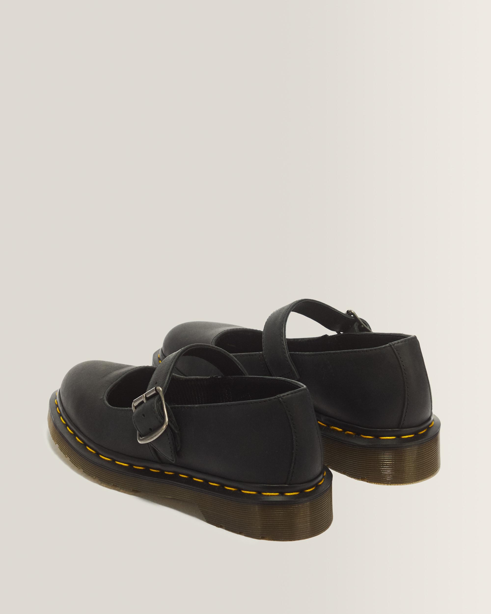 Mariel II Leather Mary Jane Shoes in Black | Dr. Martens
