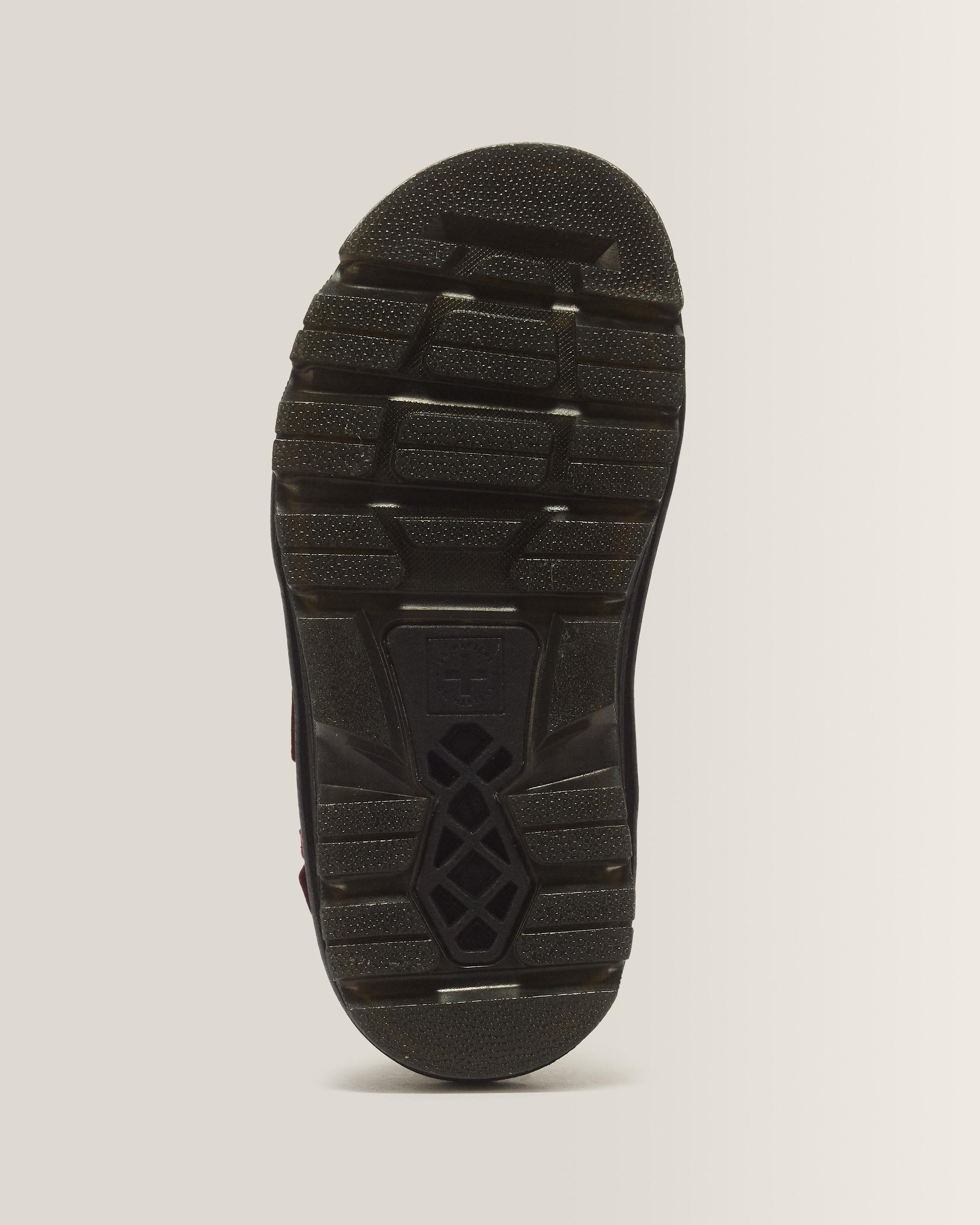 Zebzag Milled Nubuck Sandals in Cherry Red