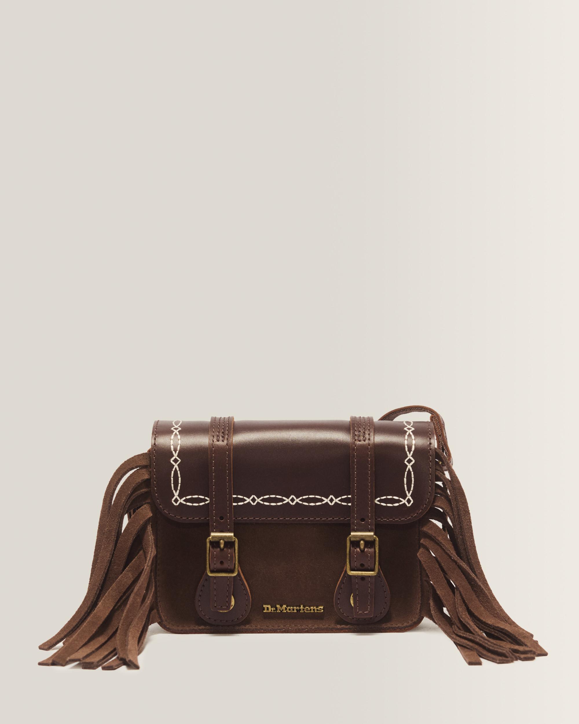 7 Inch Desert Rodeo Leather & Suede Satchel