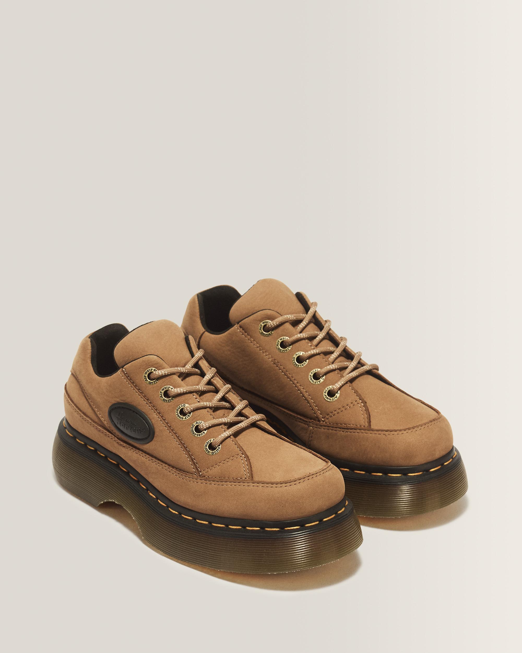 BUZZ 5-EYE MILLED NUBUCK SHOES in Cocoa Brown