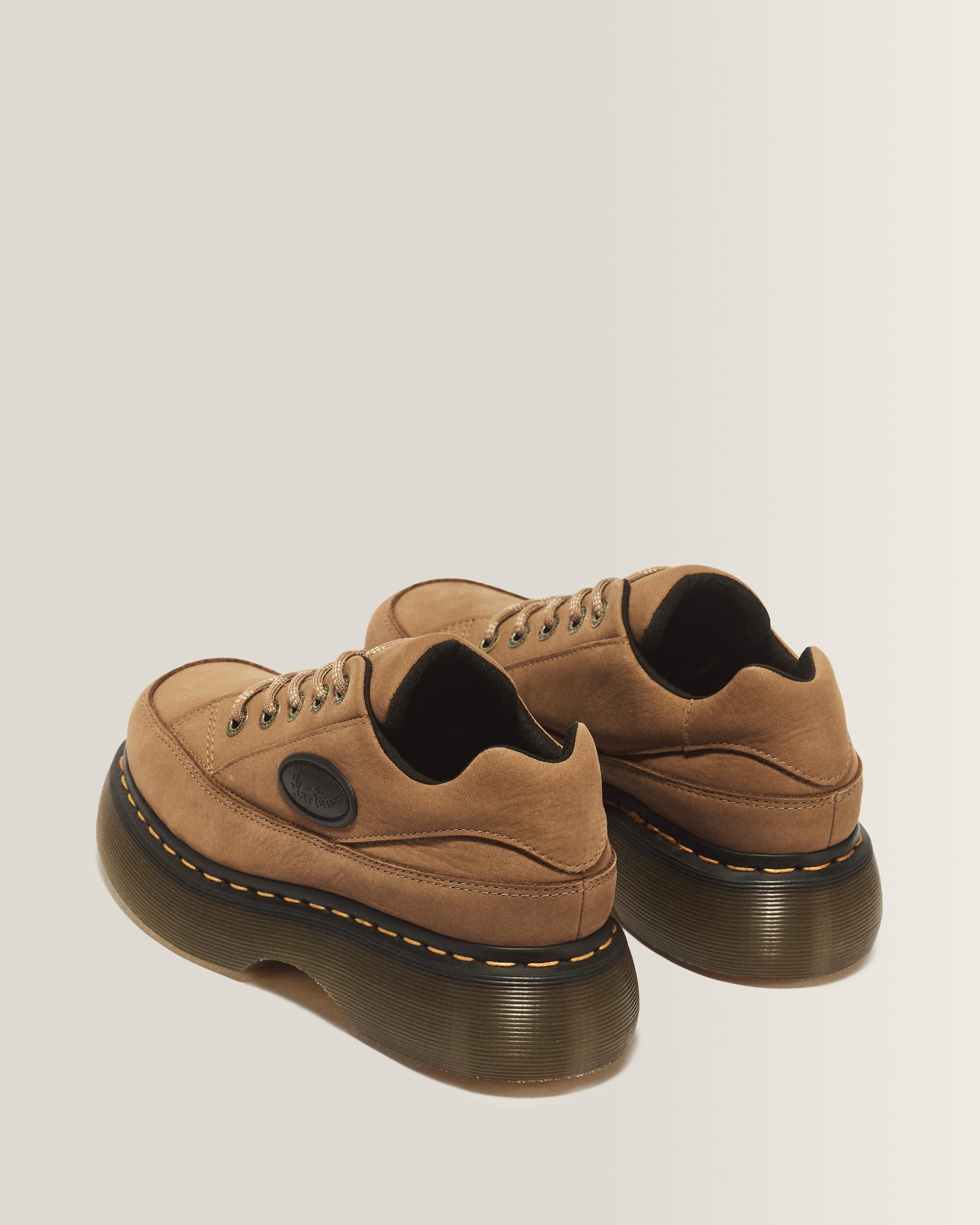 BUZZ 5-EYE MILLED NUBUCK SHOES in Cocoa Brown
