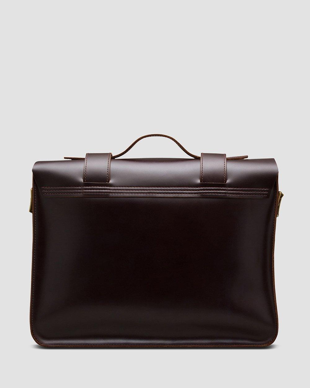 15 Inch Brando Leather Satchel in Brown