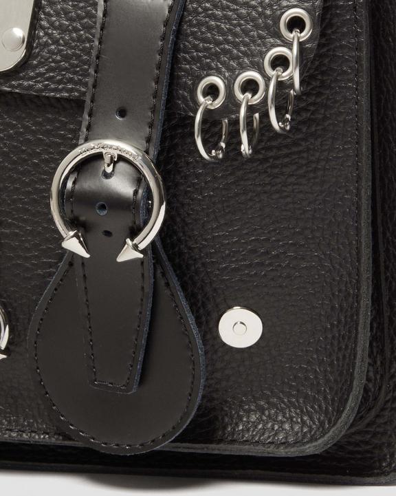 Piercing-skuldertaske i læder - 28 cmPiercing-skuldertaske i læder - 28 cm Dr. Martens
