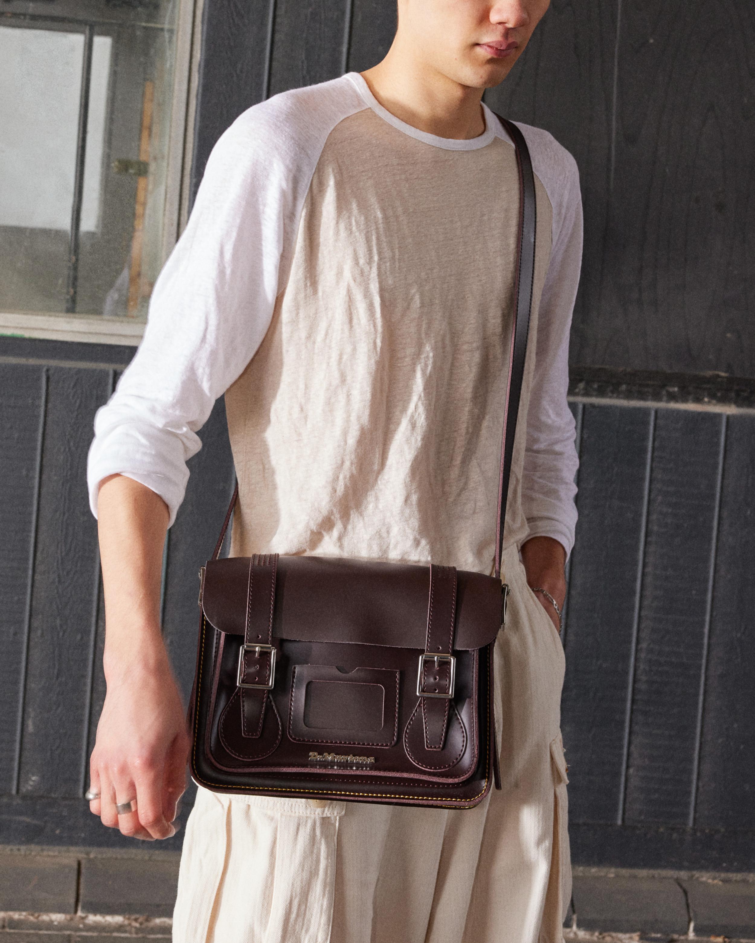 Dr. Martens バーガンディ サッチェルバッグ 7インチ