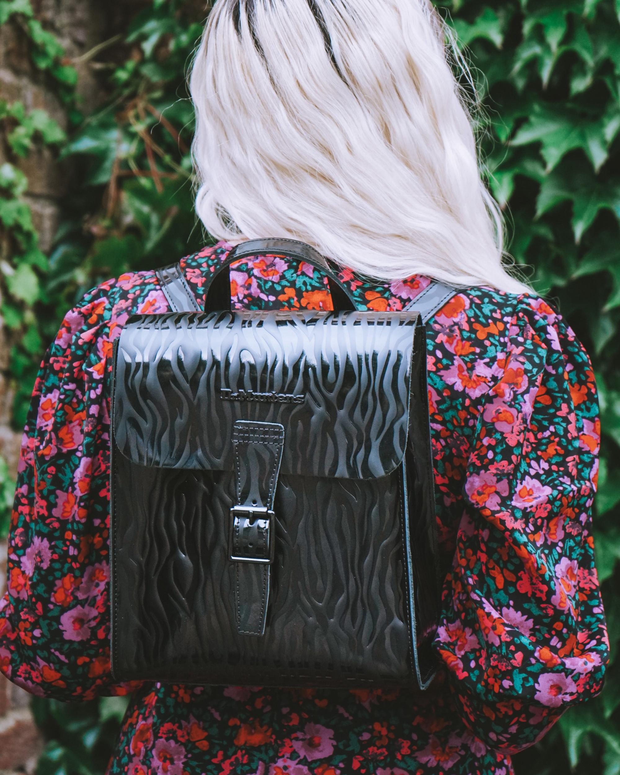dr martens mini glitter backpack Dr. Transparent Box Backpack, Black Iridescent PU+Felix Rub Off : Clothing, Shoes & Jewelry Front flap closure Leather backpack Dr. Martens Black