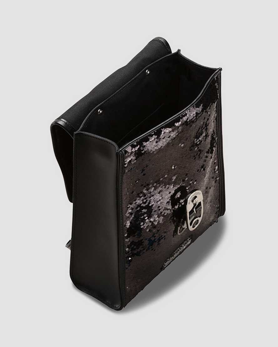 Mini Reversible Sequin Leather Backpack | Dr Martens