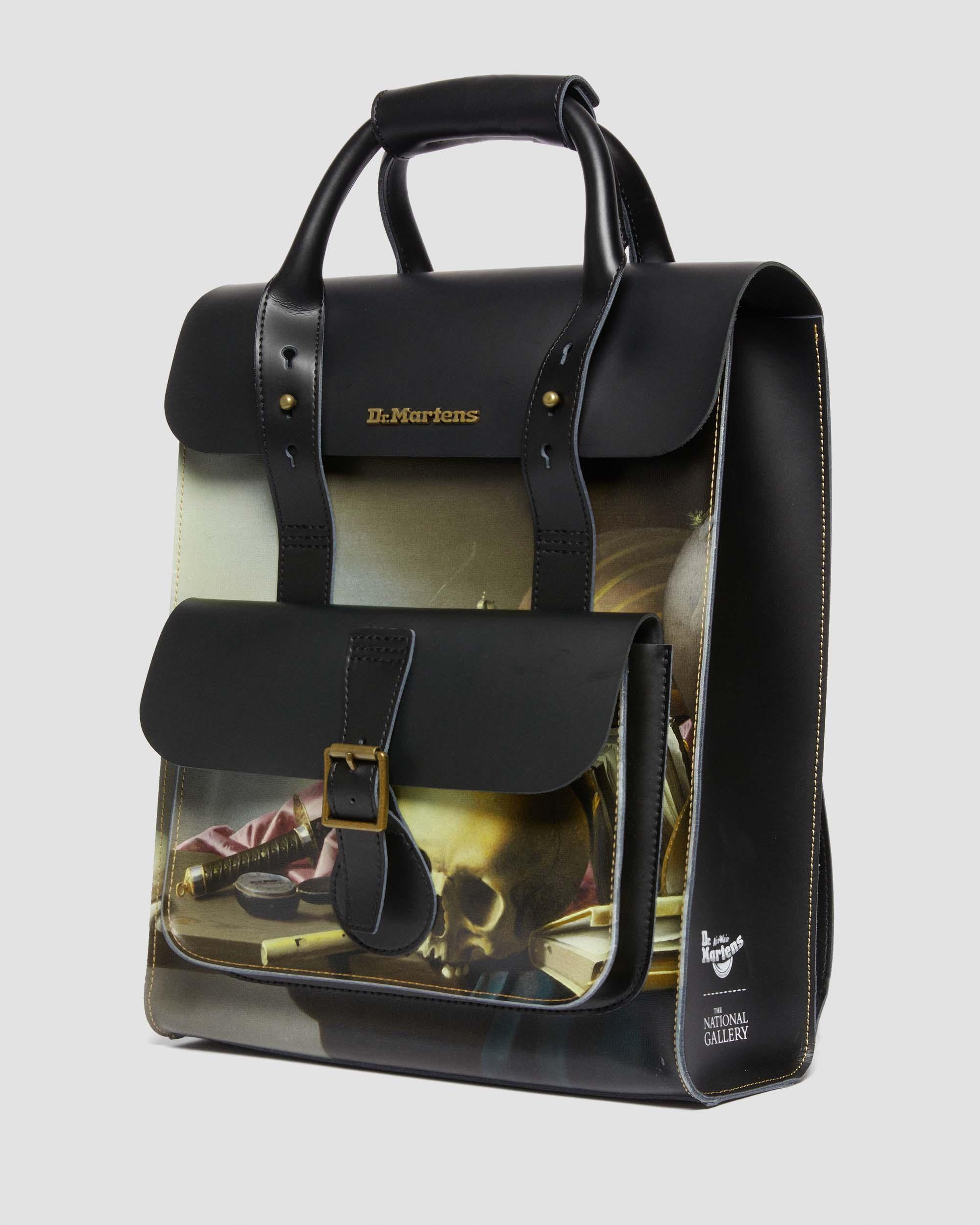THE NATIONAL GALLERY HARMEN STEENWYCK LEATHER BACKPACK in WHITE+