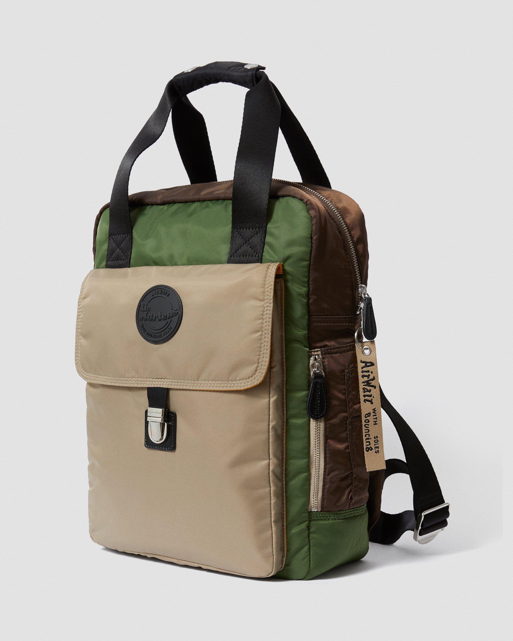 Large Nylon Backpack in BROWN+BRONZE GREEN+SAND | Dr. Martens™