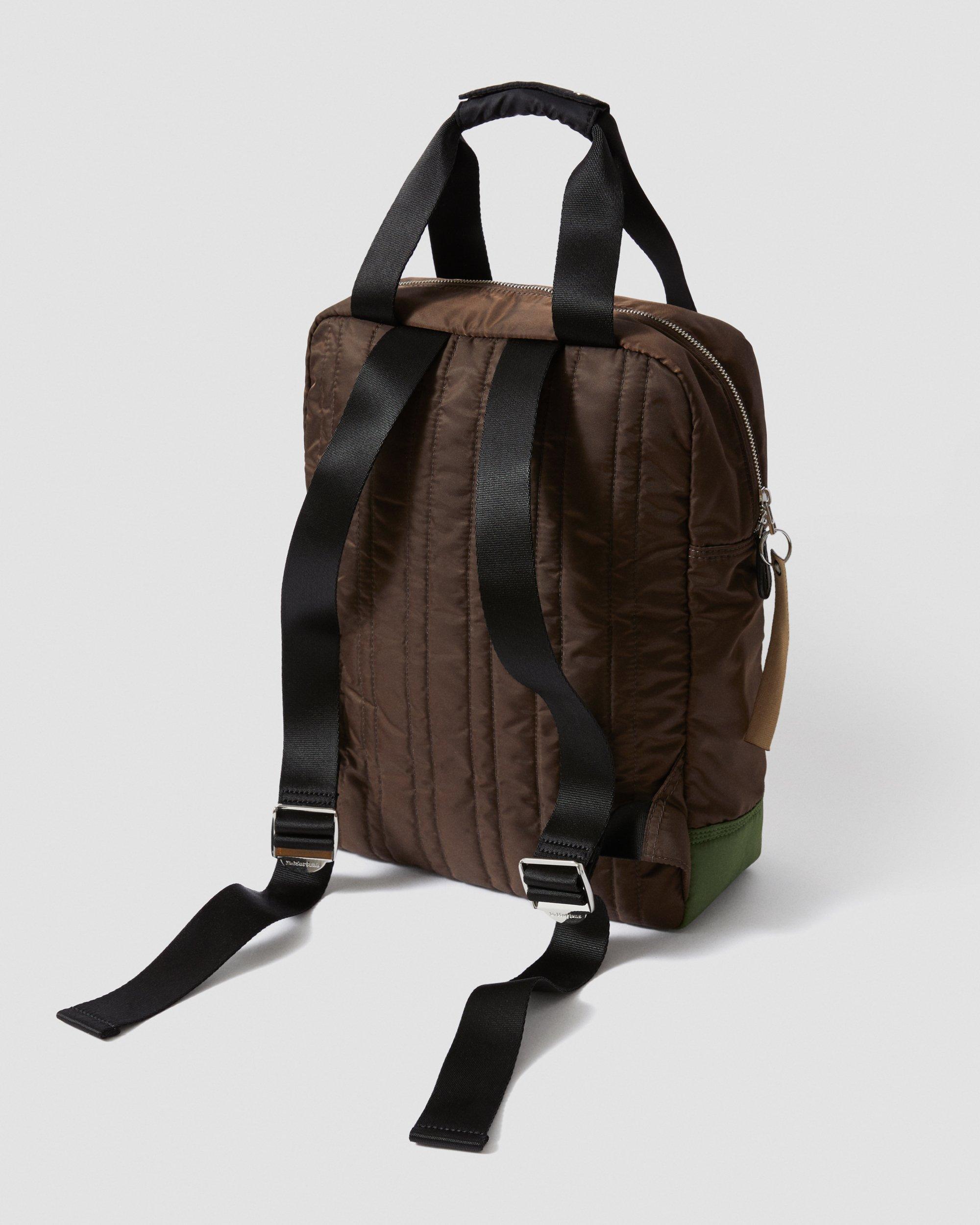 Large Nylon Backpack in BROWN+BRONZE GREEN+SAND | Dr. Martens™