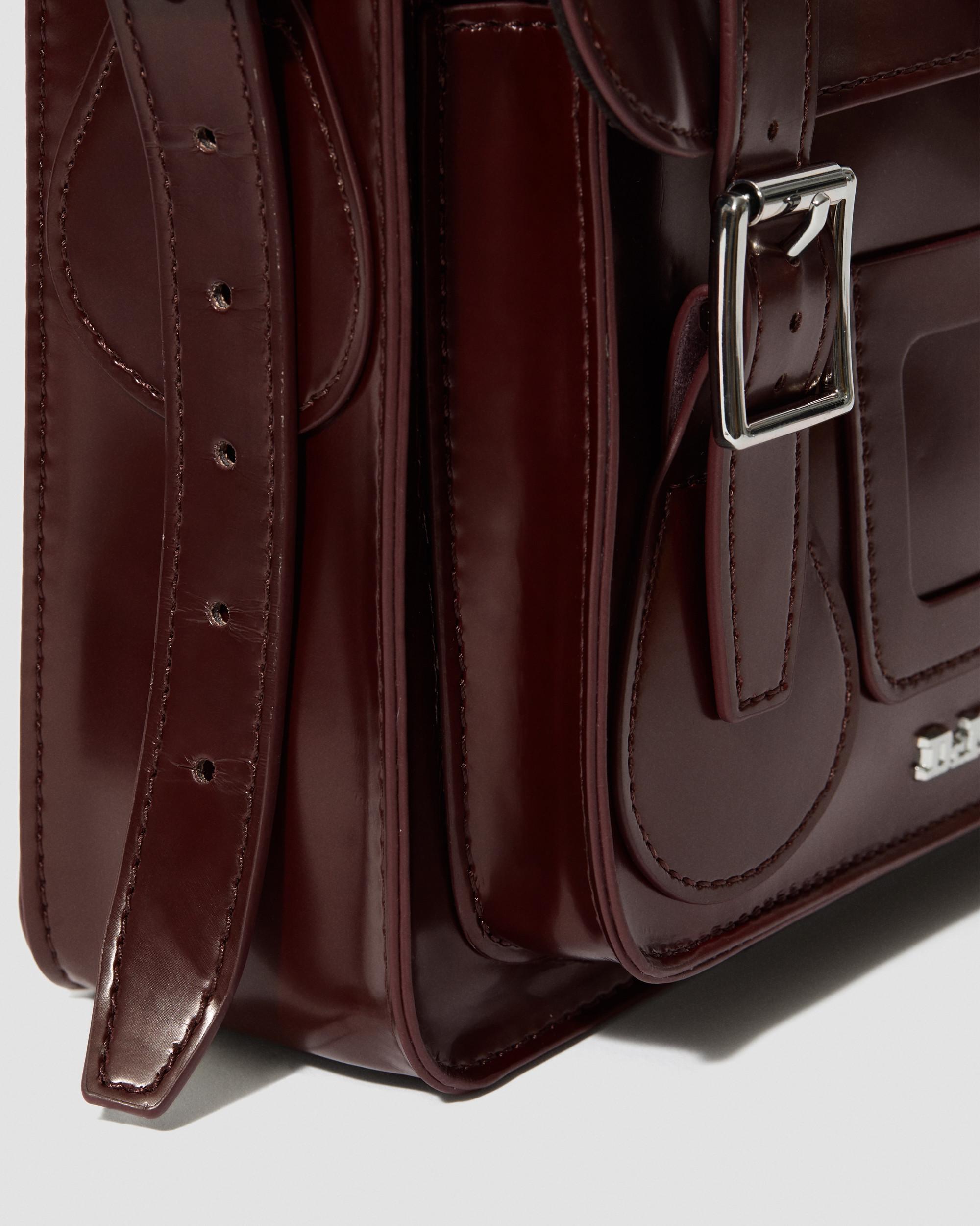 Dr. Martens 11 Leather Satchel in Red