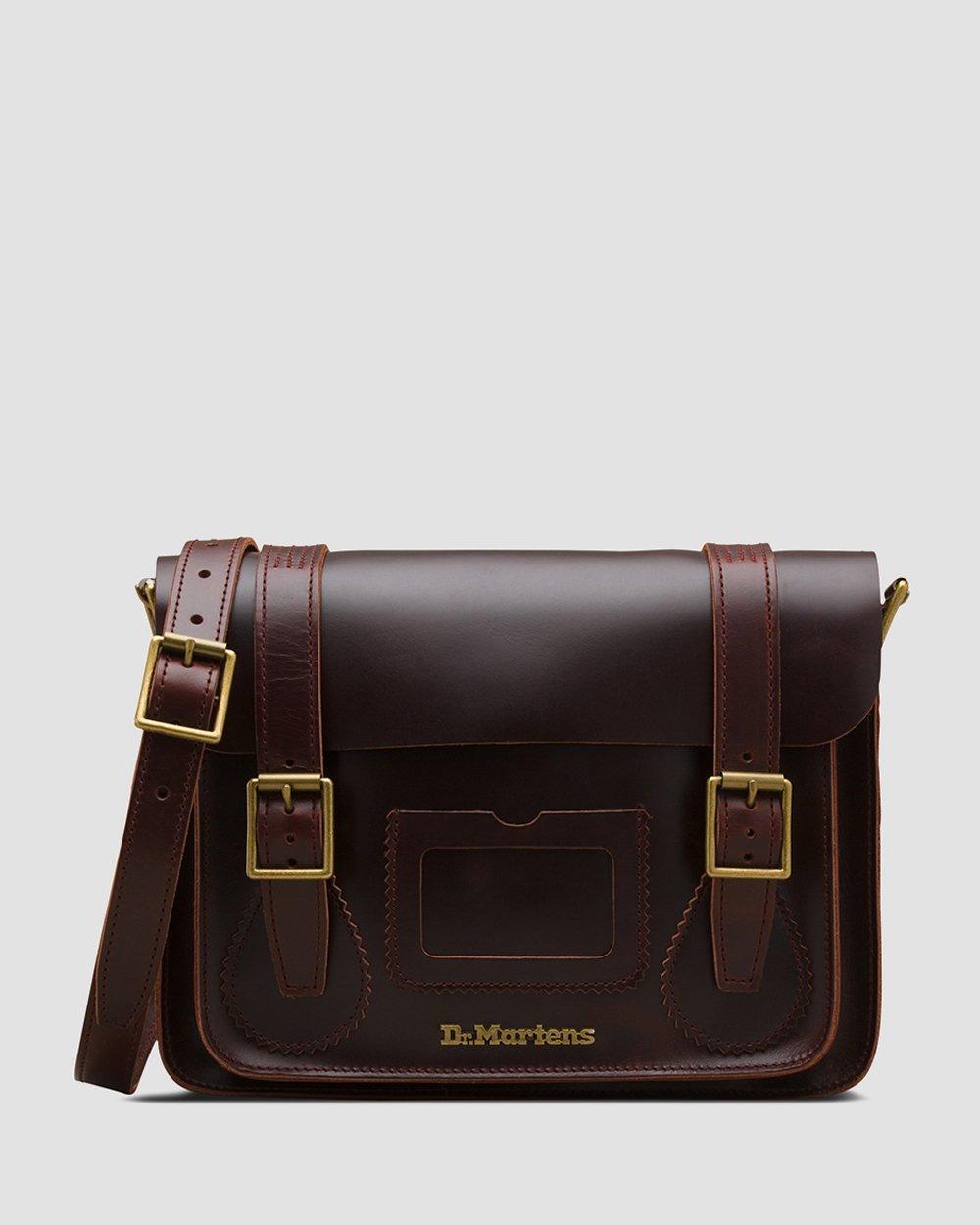 13 Inch Brando Leather Satchel in CHARRO | Dr. Martens™