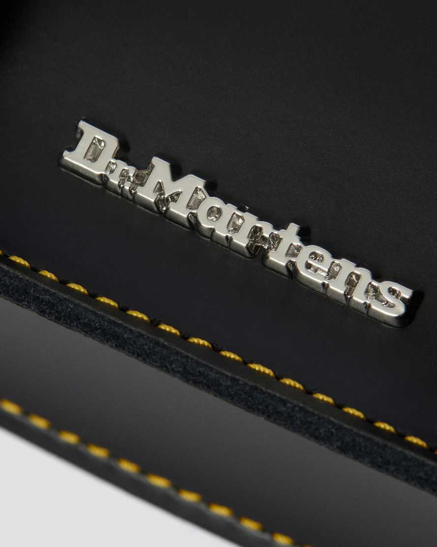 7 Inch Kiev Smooth Leather Crossbody Bag Black18 cm Leren Schoudertas Dr. Martens