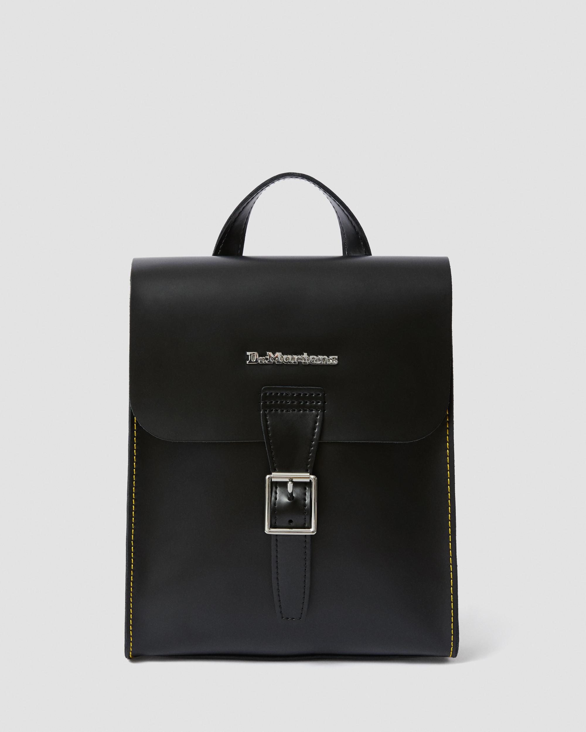 Black Patent Leather Mini Backpack