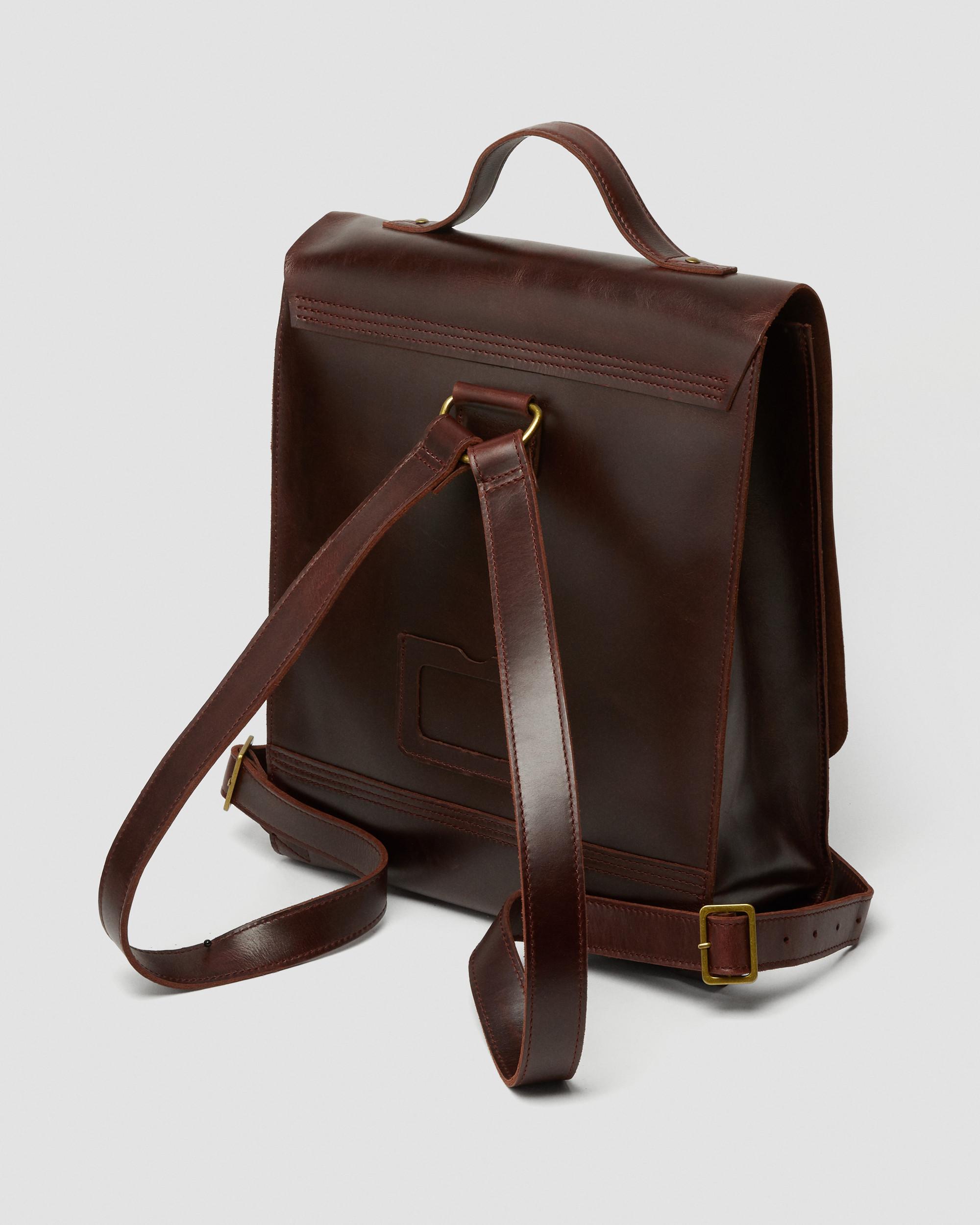 Leather Box Backpack in CHARRO | Dr. Martens™