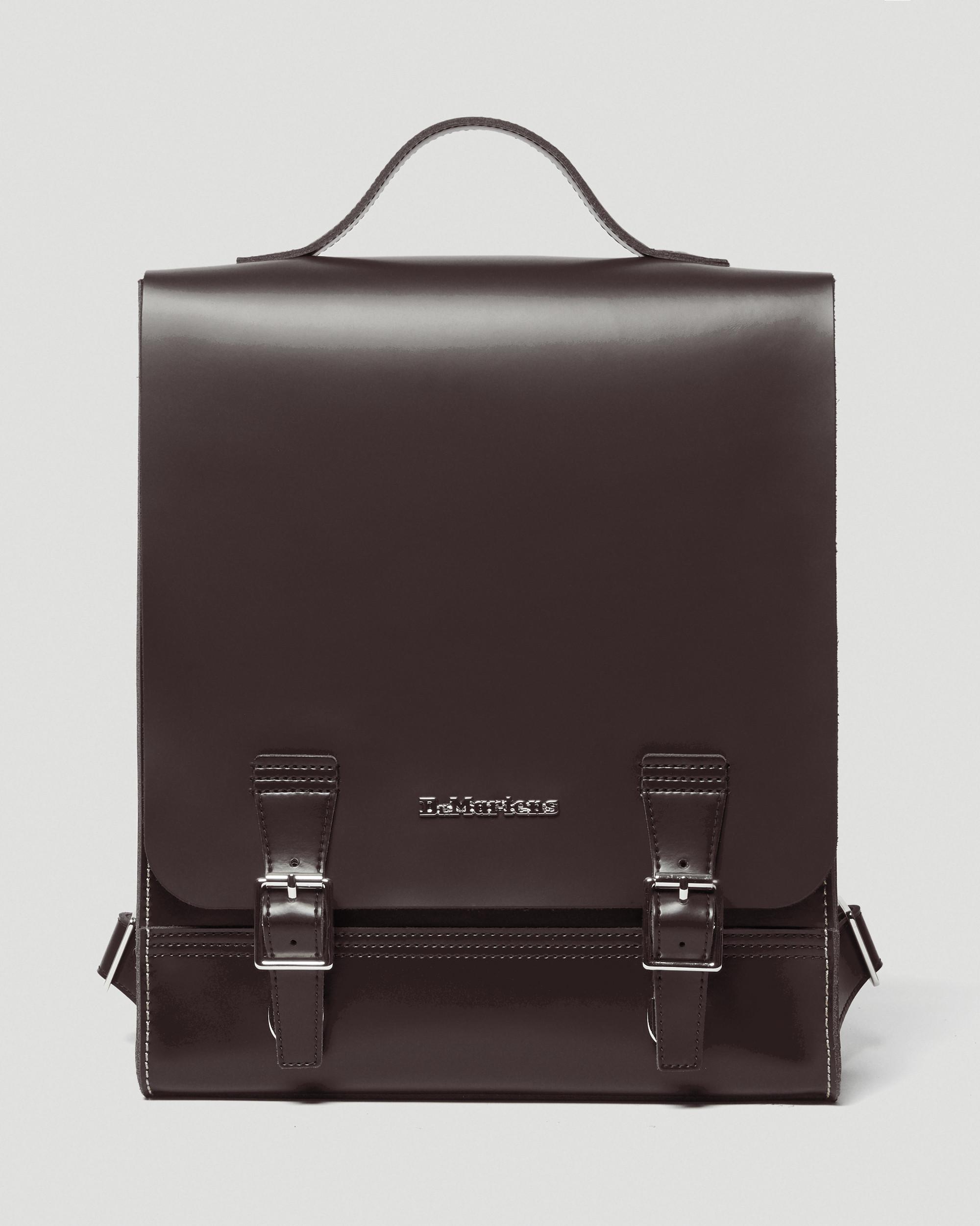 Leather Box Backpack in Burgundy | Dr. Martens