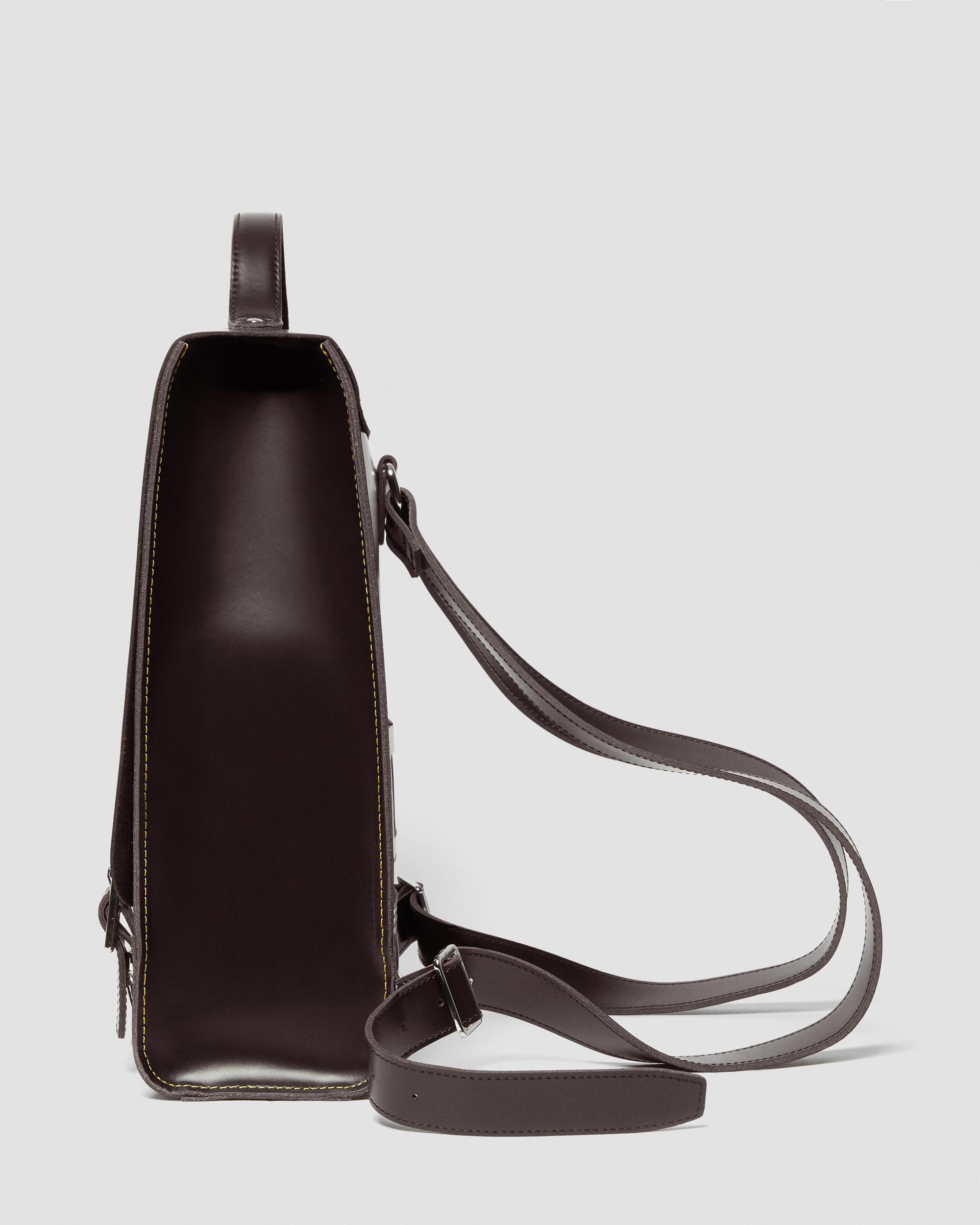 Leather Box Backpack in BURGUNDY | Dr. Martens™
