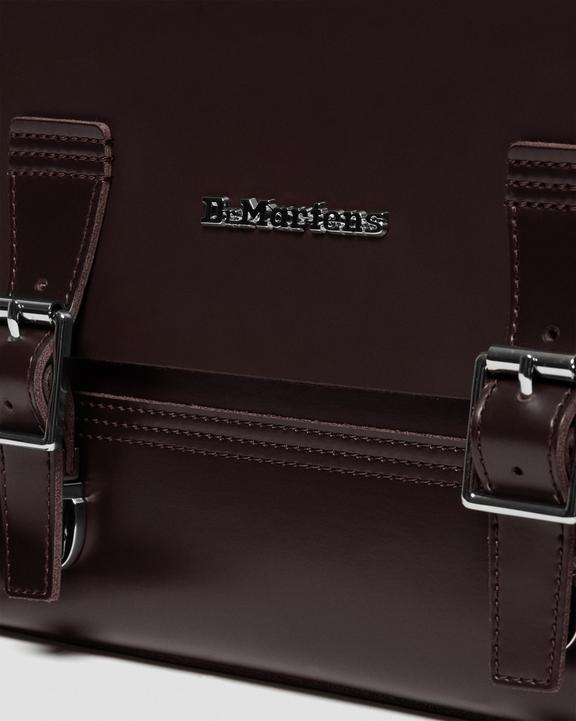 Kiev Leather Box Laptop Backpack in Burgundy | Dr. Martens Kiev Leather Box Laptop Backpack in Burgundy | Dr. Martens