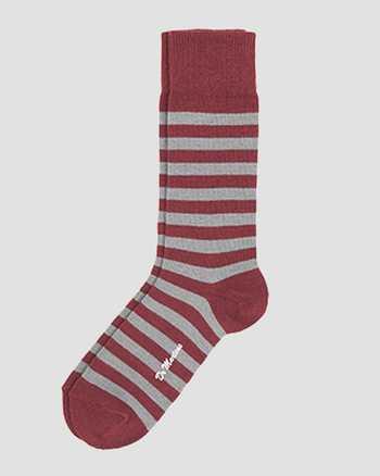 GREY+RED | Socks | Dr. Martens