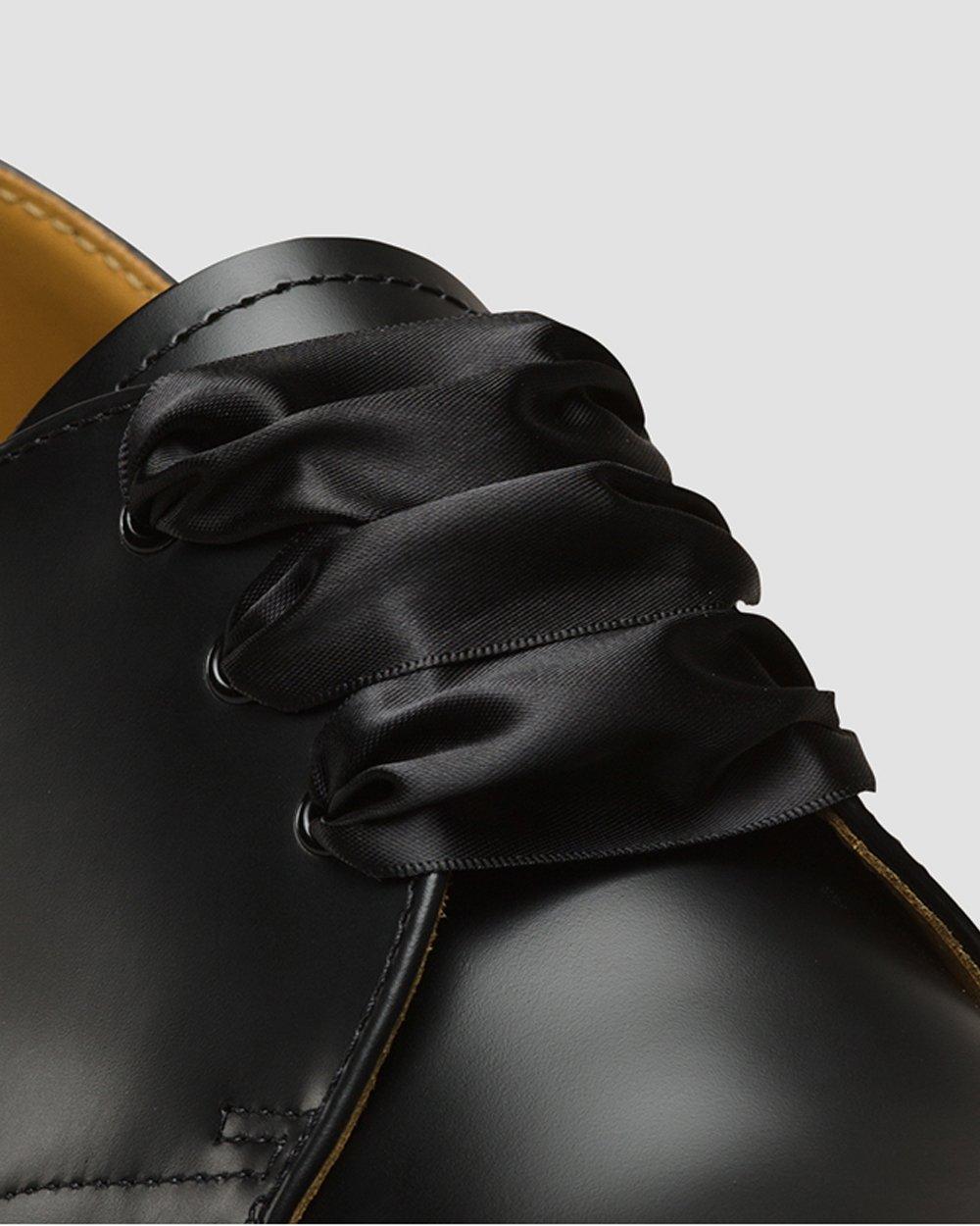 65cm Ribbon Shoe Laces (3 Eye) in Black