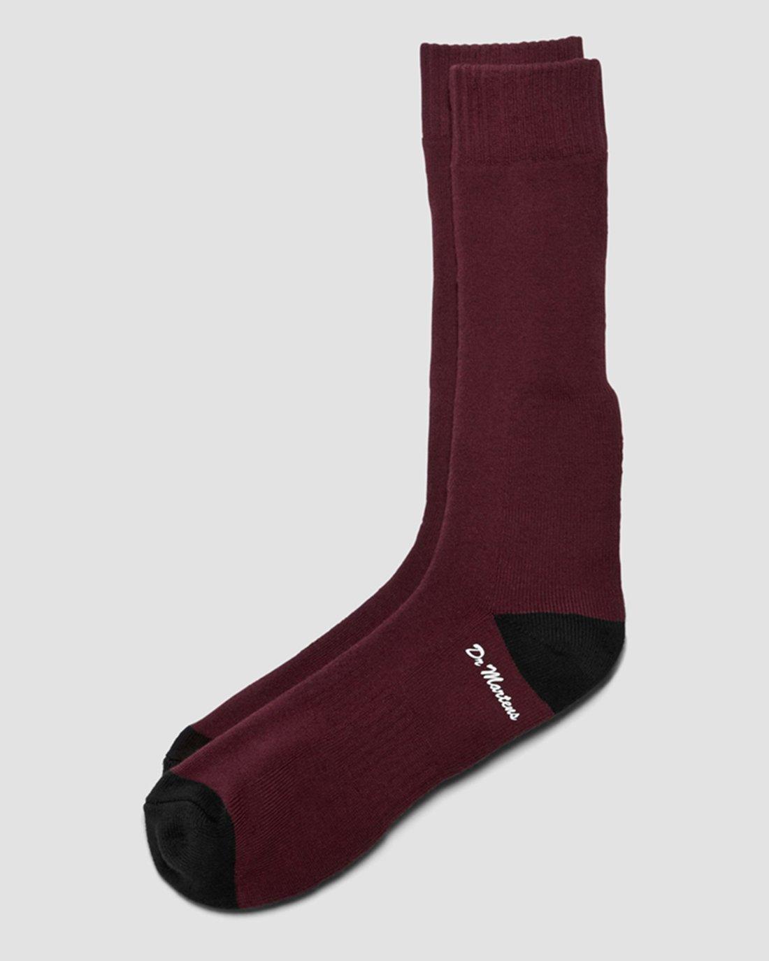 Maroon Marl Casual Socks
