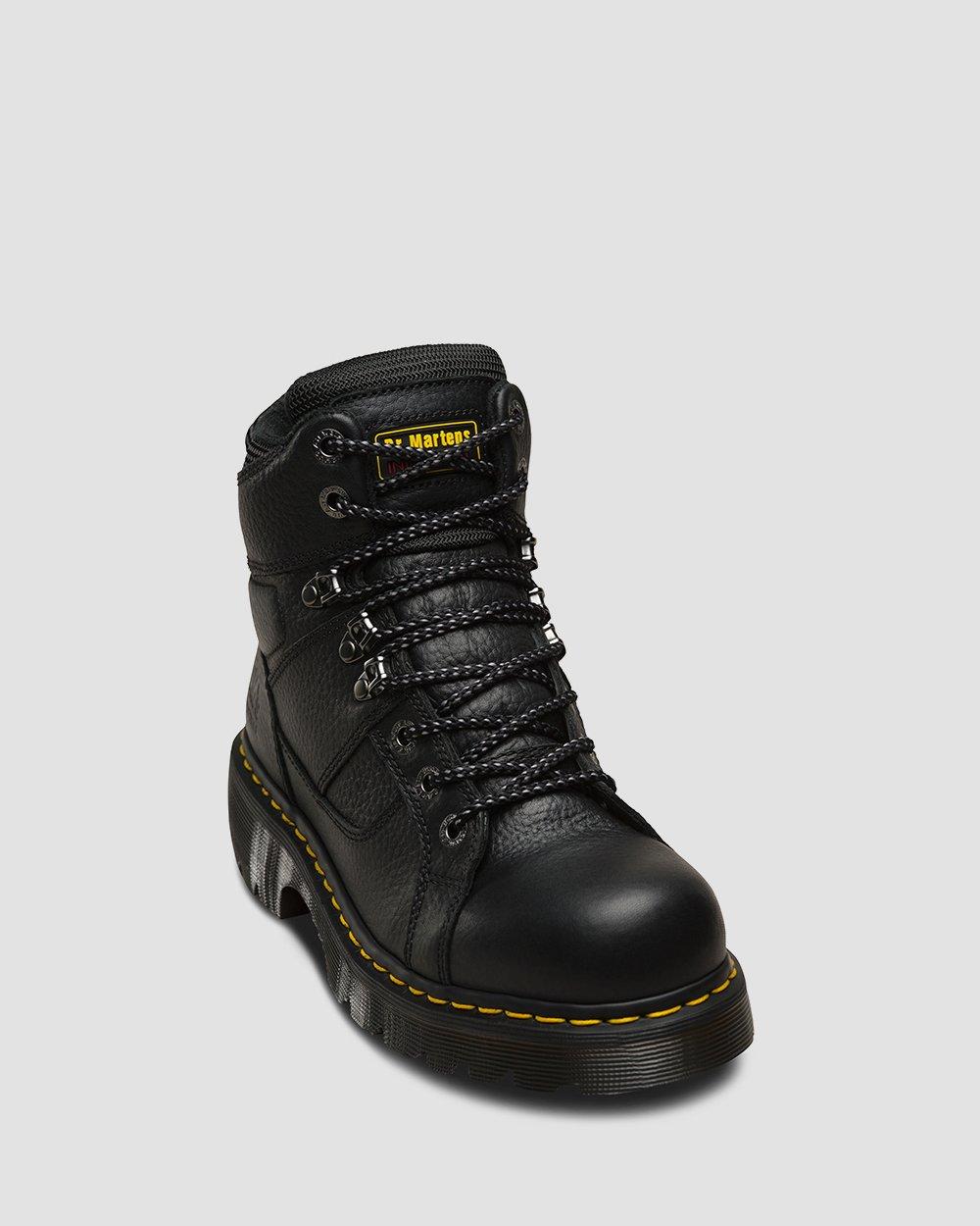 160CM INDUSTRIAL SCHNÃœRSENKEL (8-10 EYE) in BLACK+GREY | Dr. Martens™