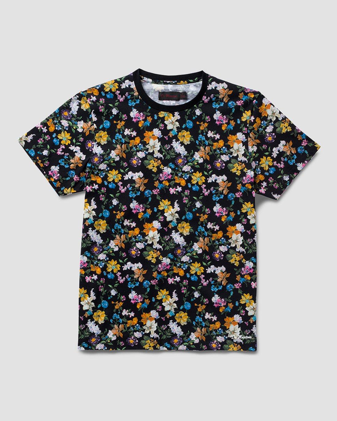 Darcy Floral Short Sleeve T-Shirt in Black