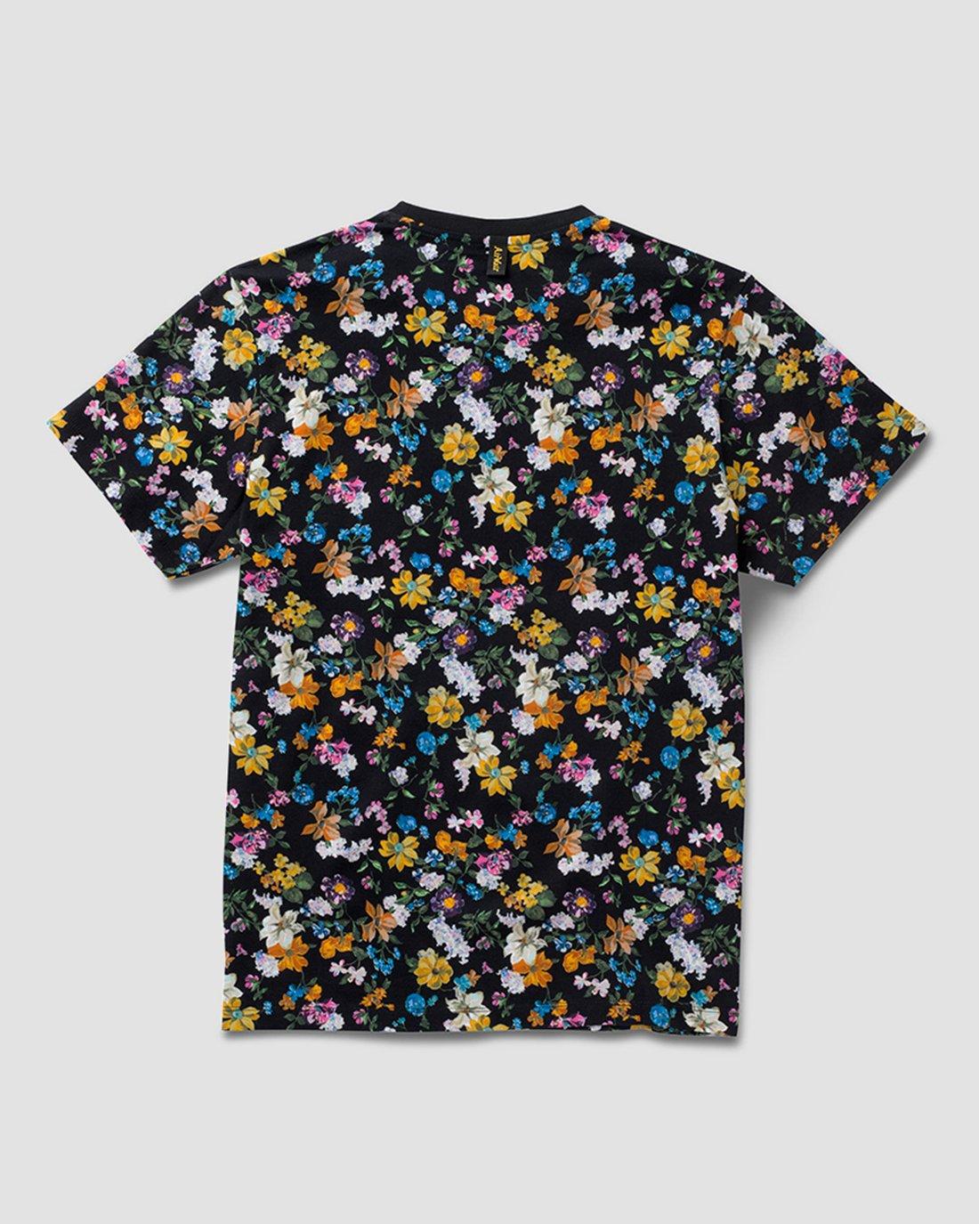 Darcy Floral Short Sleeve T-Shirt in Black