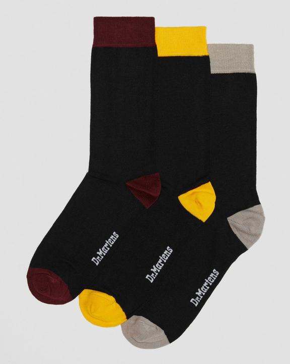 3-Pack Color Block Socks Dr. Martens