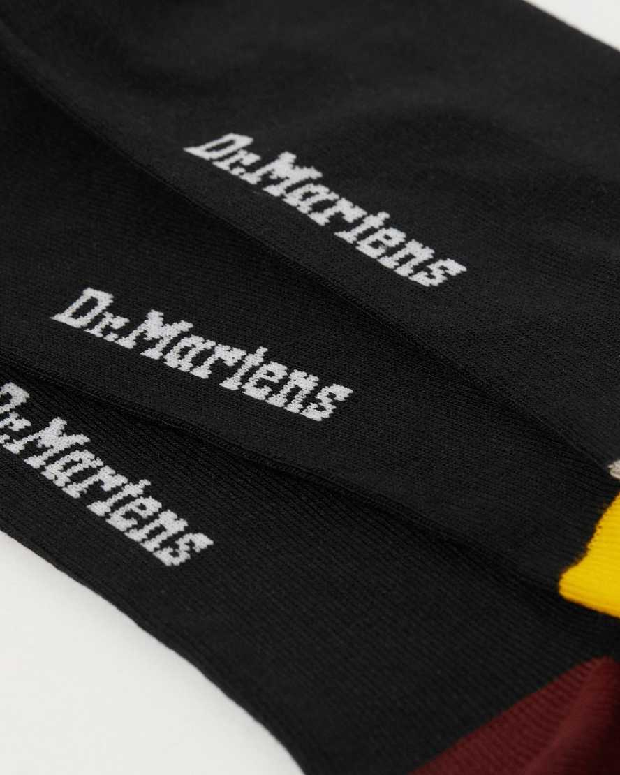 3-Pack Color Block Socks | Dr Martens
