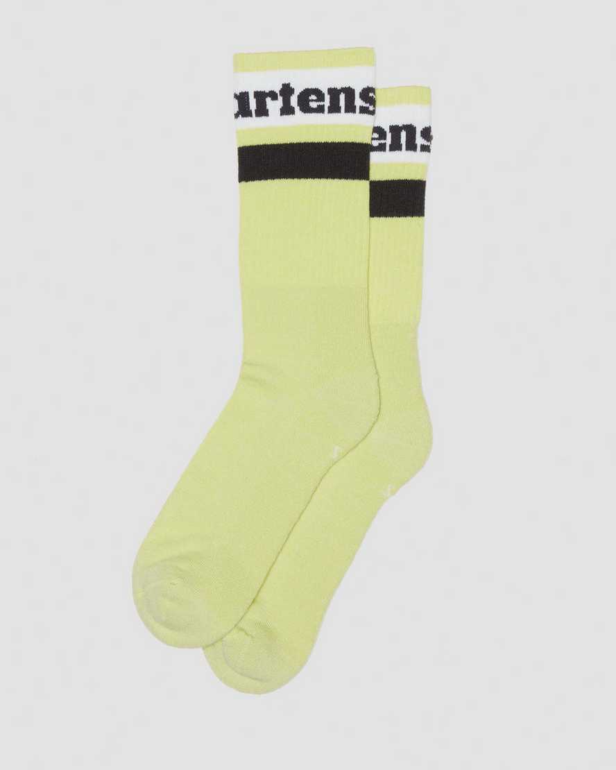 Dr. Martens' Athletic Logo Organic Cotton Blend Socks In Green