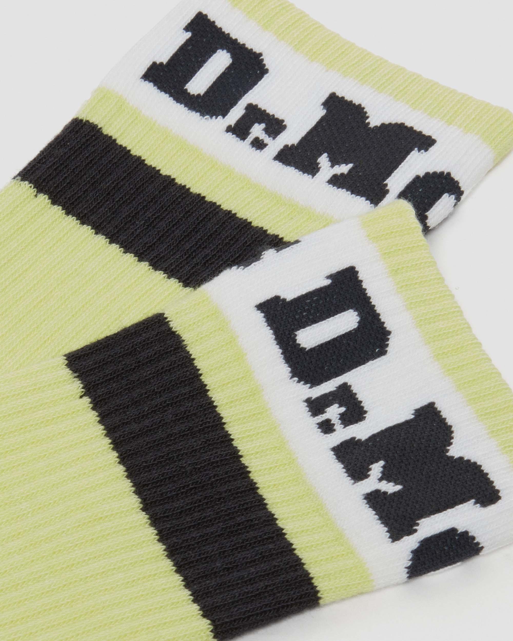 Shop Dr. Martens' Athletic Logo Organic Cotton Blend Socks In Green