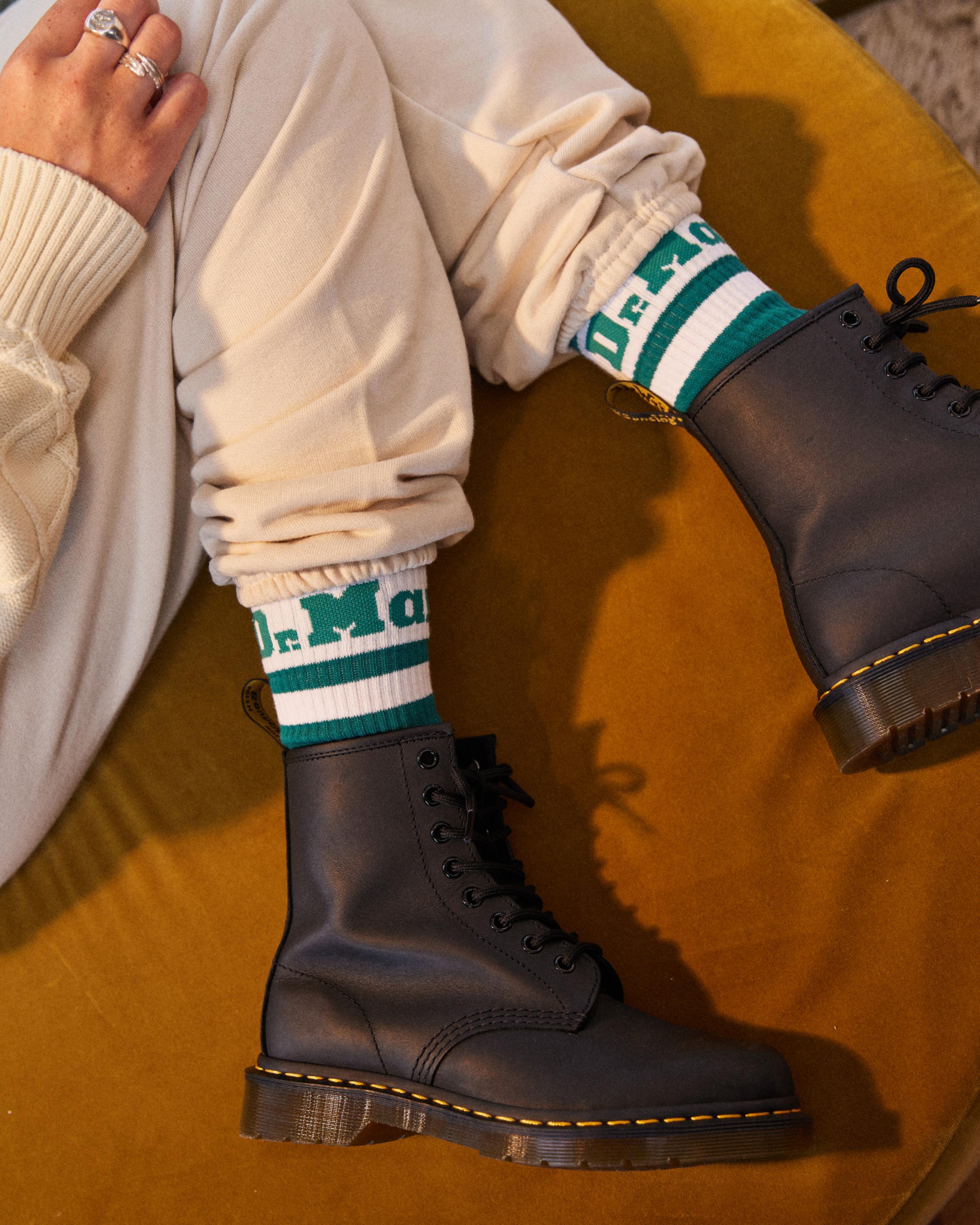 Athletic Logo Organic Cotton Blend Socks