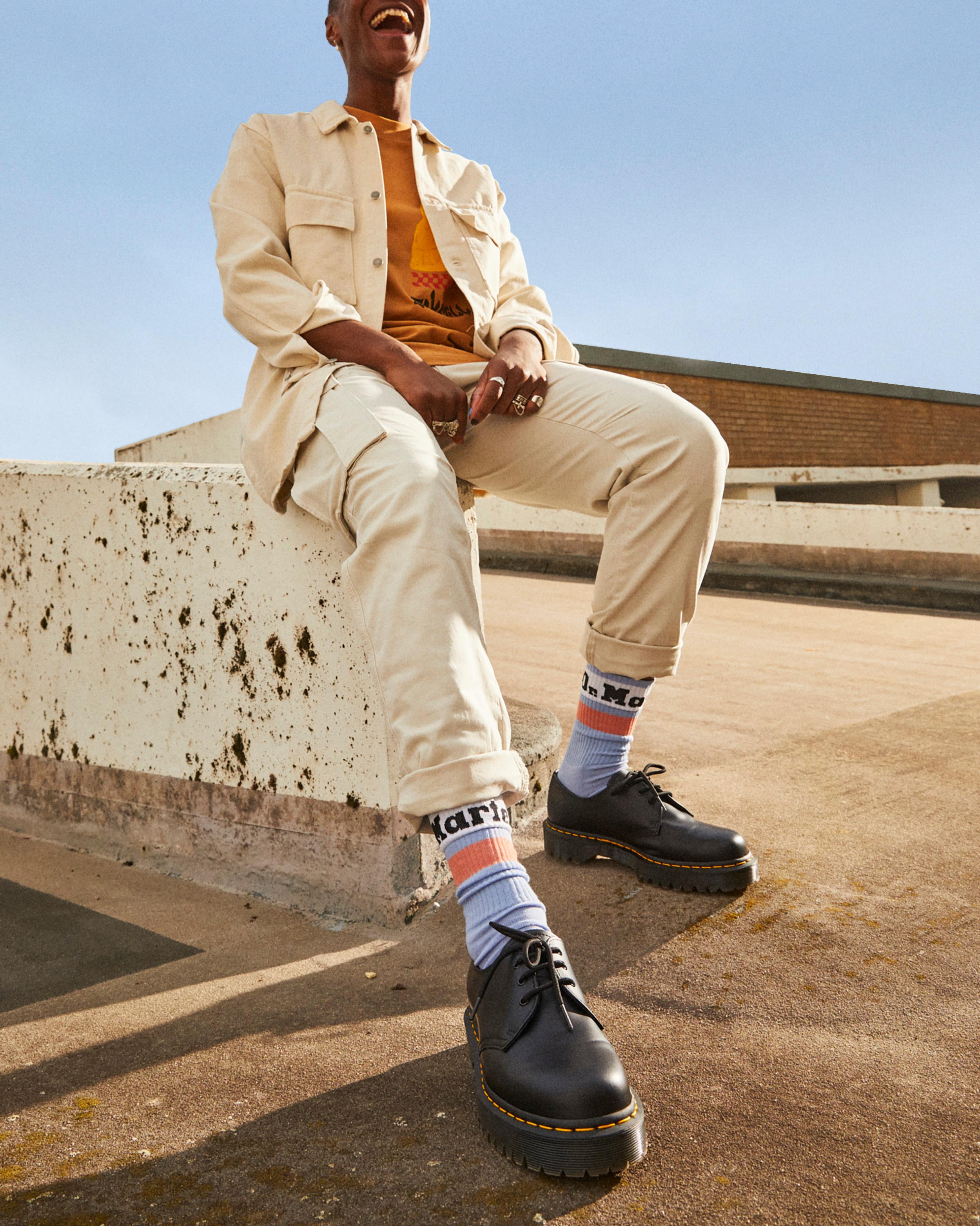 Athletic Logo Organic Cotton Blend Socks