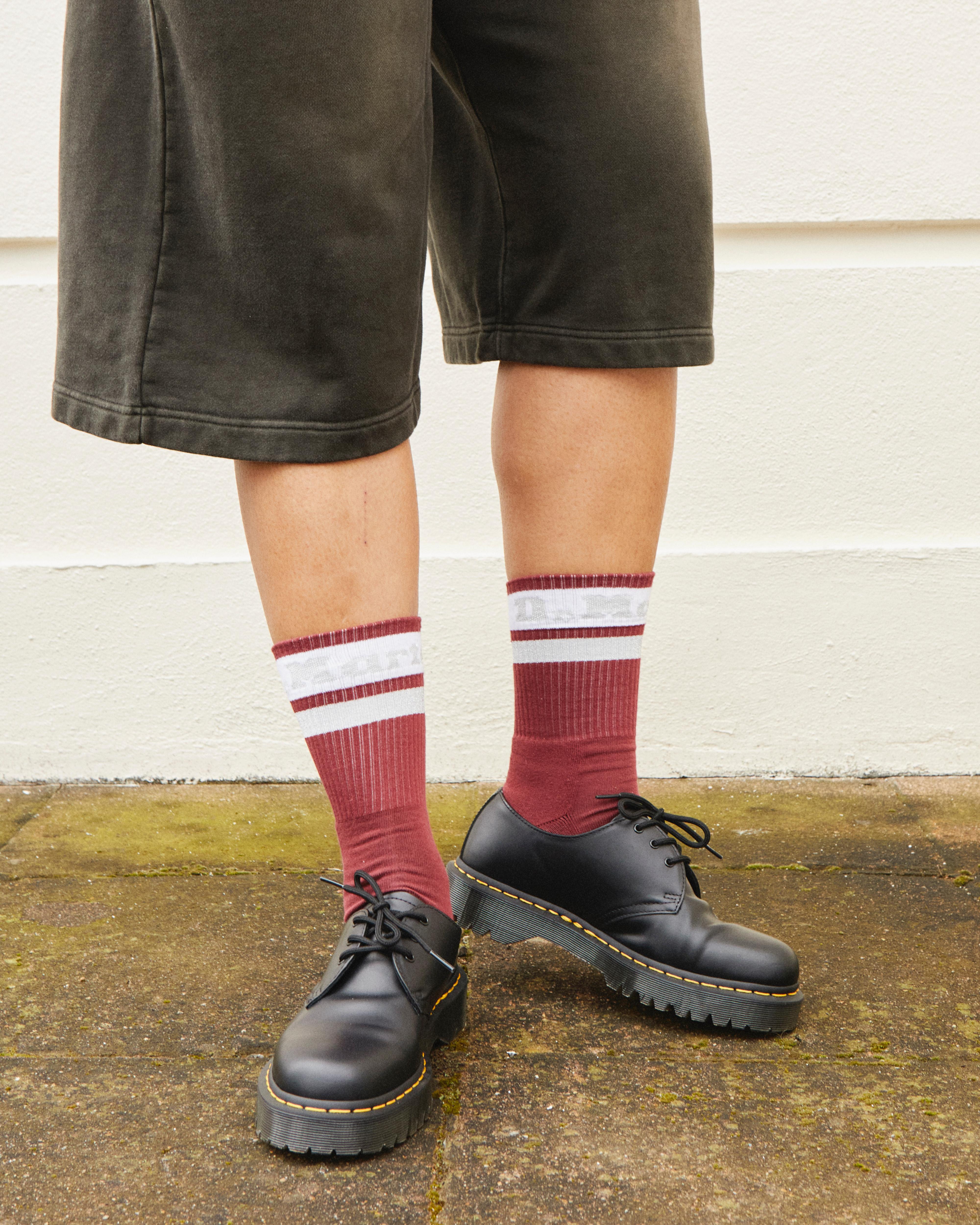 Athletic Logo Organic Cotton Blend Socks