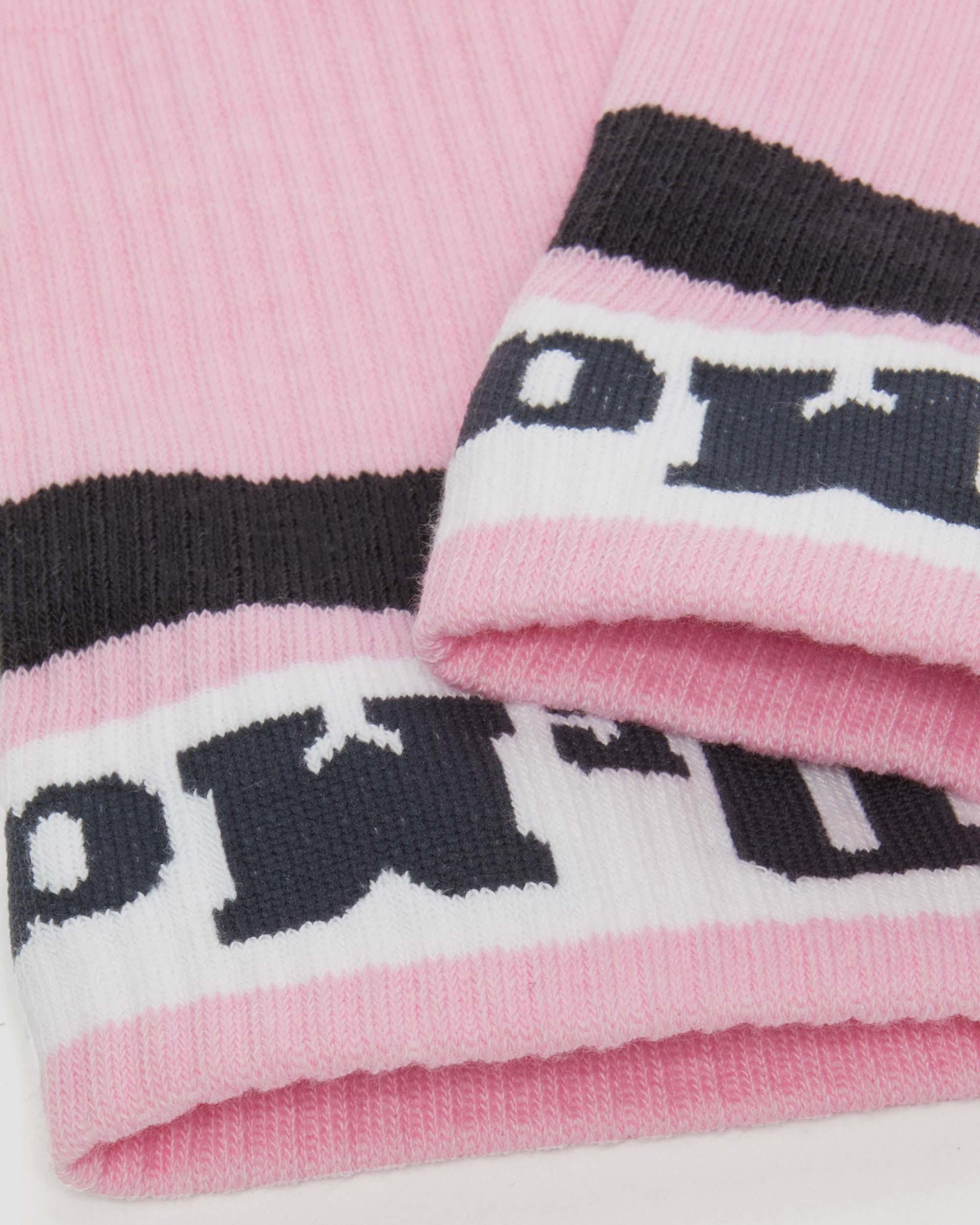 Shop Dr. Martens' Athletic Logo Organic Cotton Blend Socks In Pink