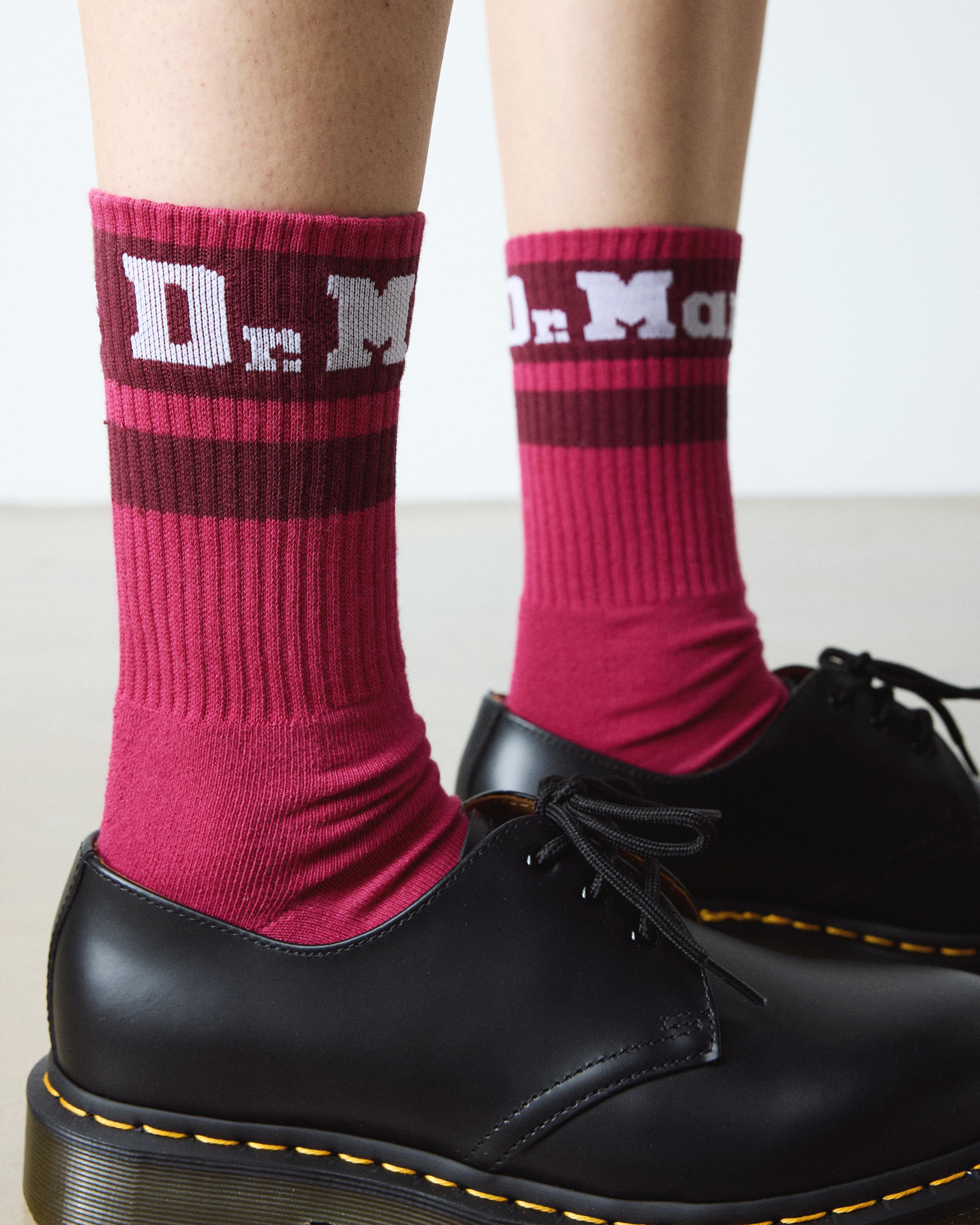Dr. Martens Athletic Logo Sock In Pink
