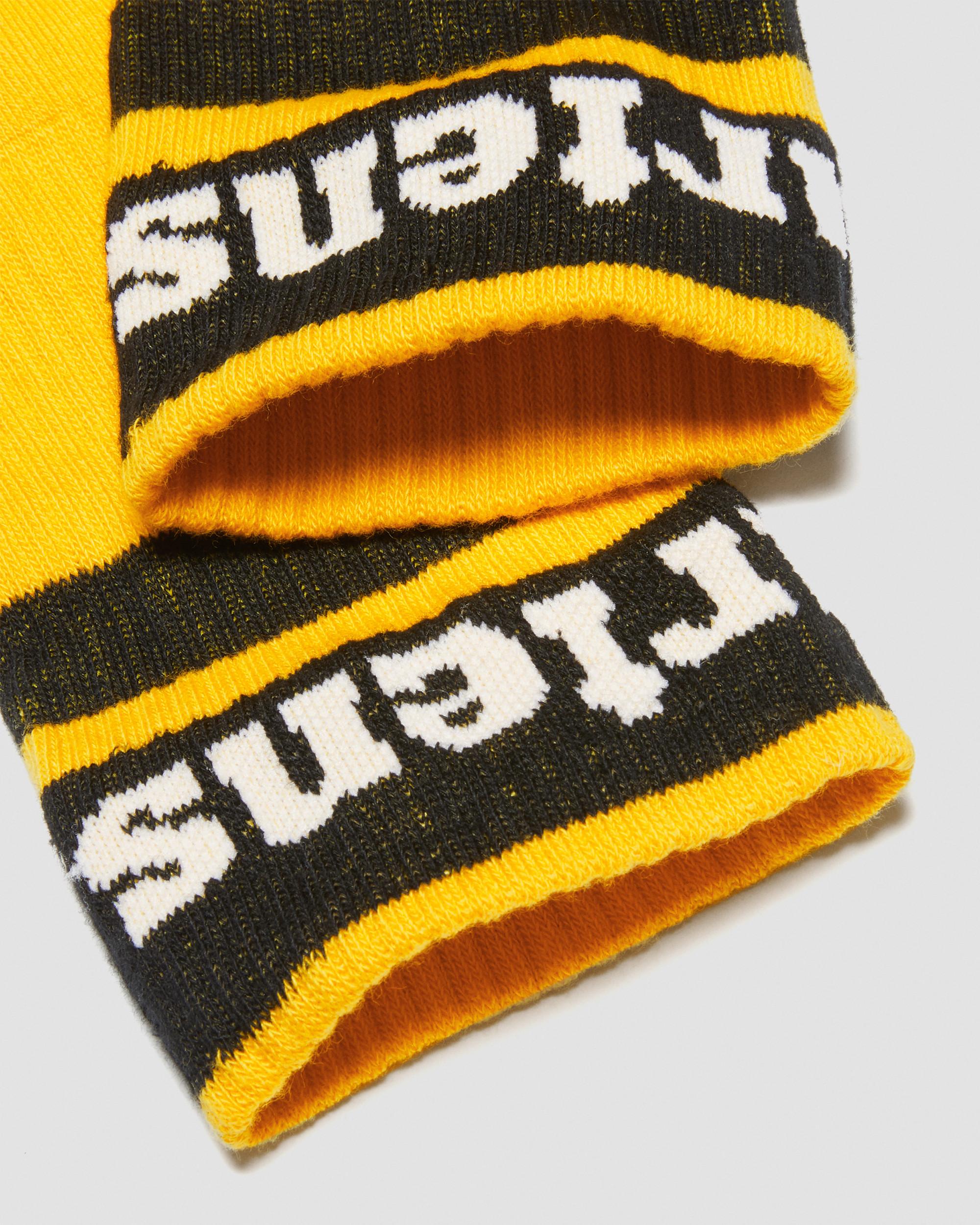 Athletic Logo Organic Cotton Blend Socks in Light Blue | Dr. Martens
