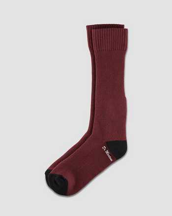 CHERRY RED+BLACK | Socks | Dr. Martens