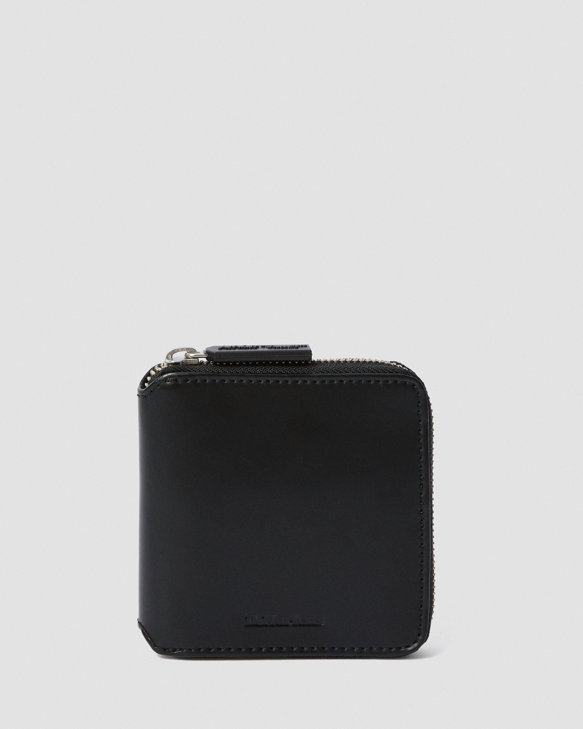 Kiev Leather Zip Wallet in BLACK | Dr. Martens™