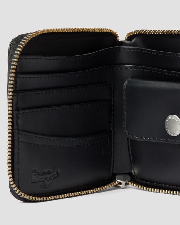 Dr. Martens Zip Wallet In Leather in Black for Men