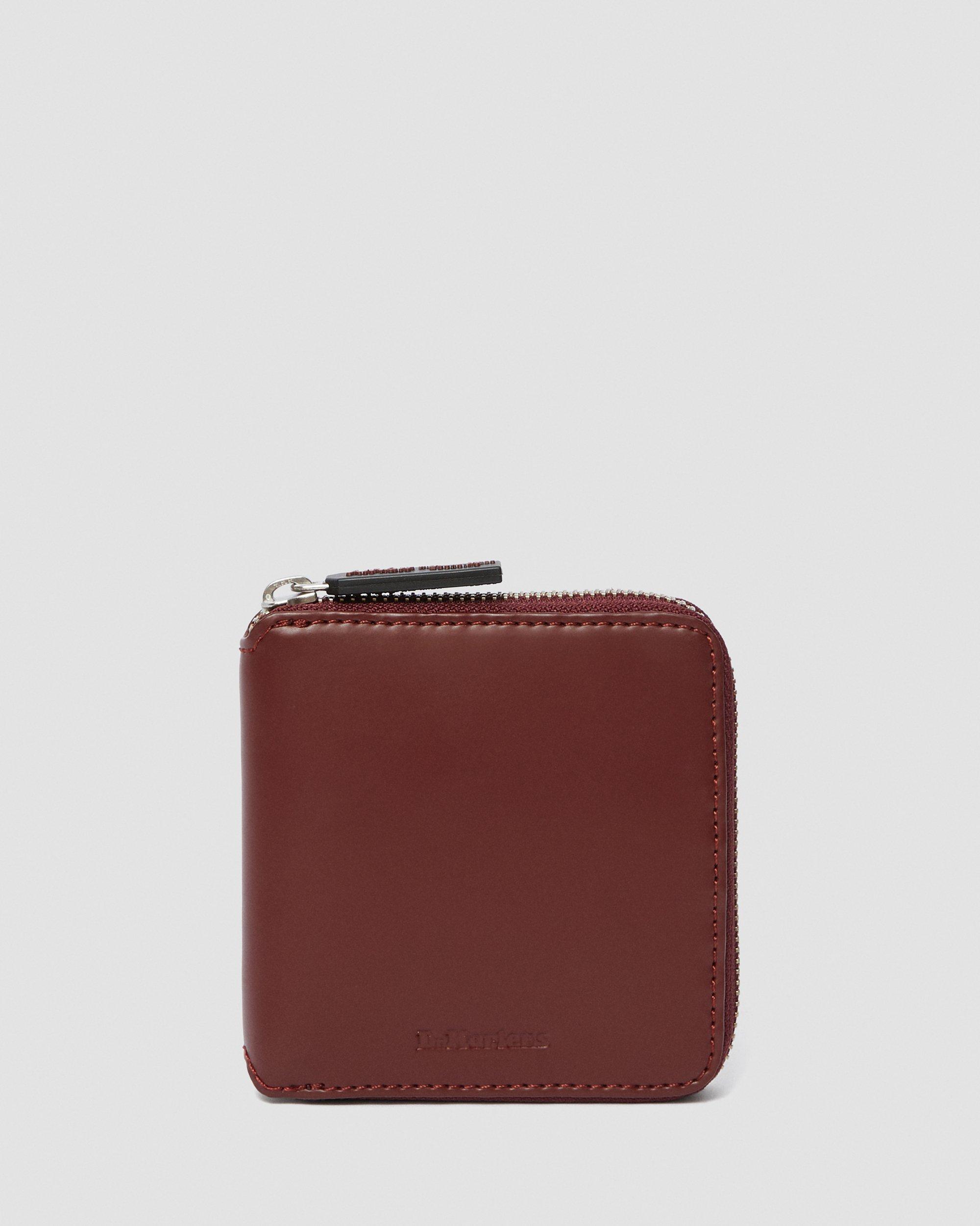 Kiev Leather Zip Wallet in CHERRY RED | Dr. Martens™