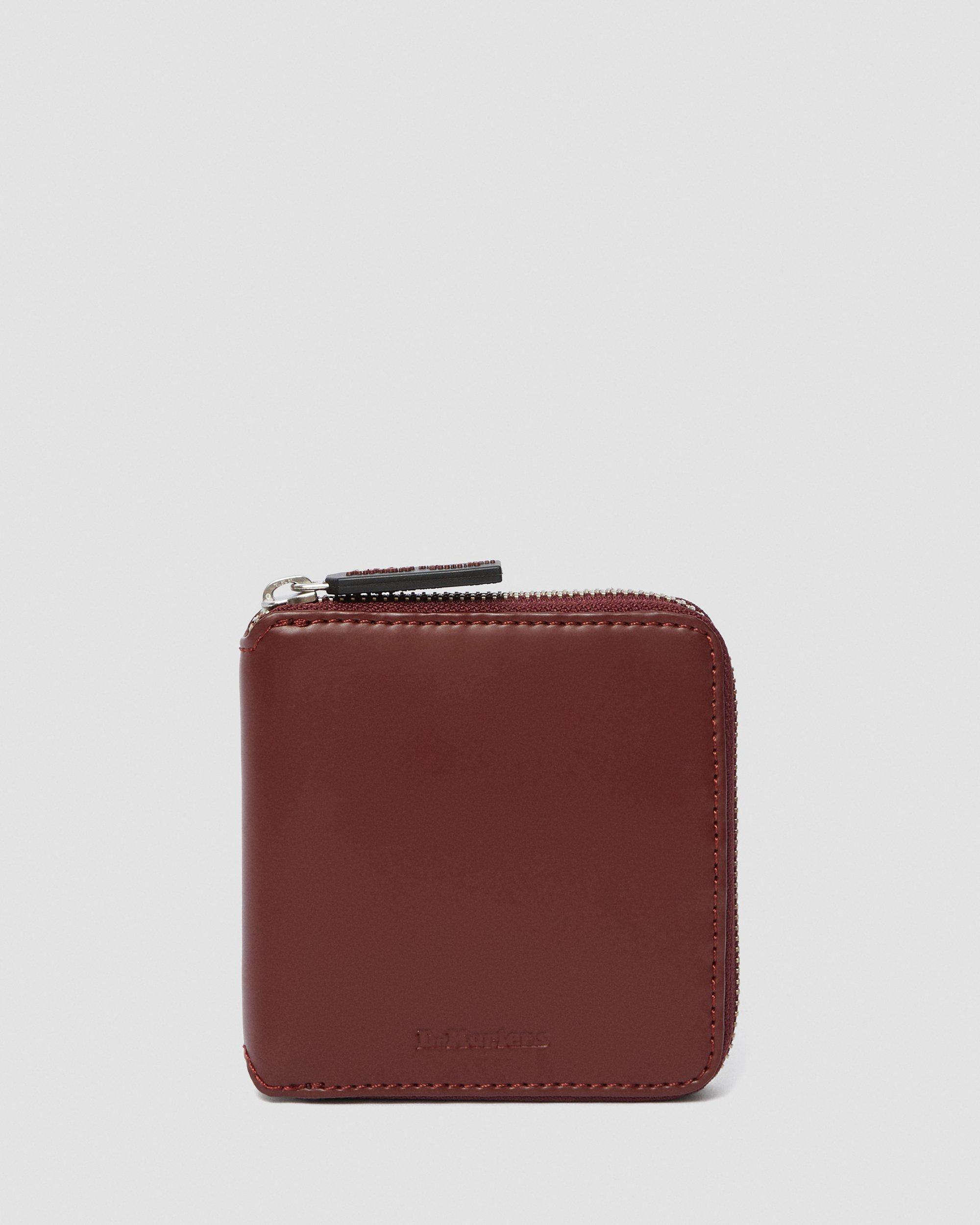 Kiev Leather Zip Wallet in Cherry Red | Dr. Martens
